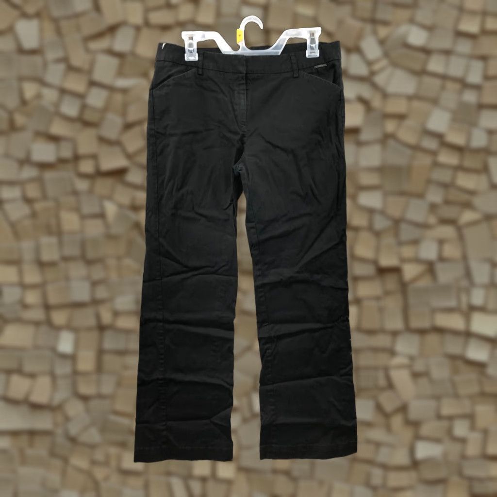 CO New York & Co Chino Pants Size 8 Tall Womens Mid Rise Straight Leg Black Size 30" / US 8 / IT 44 - 1 Thumbnail