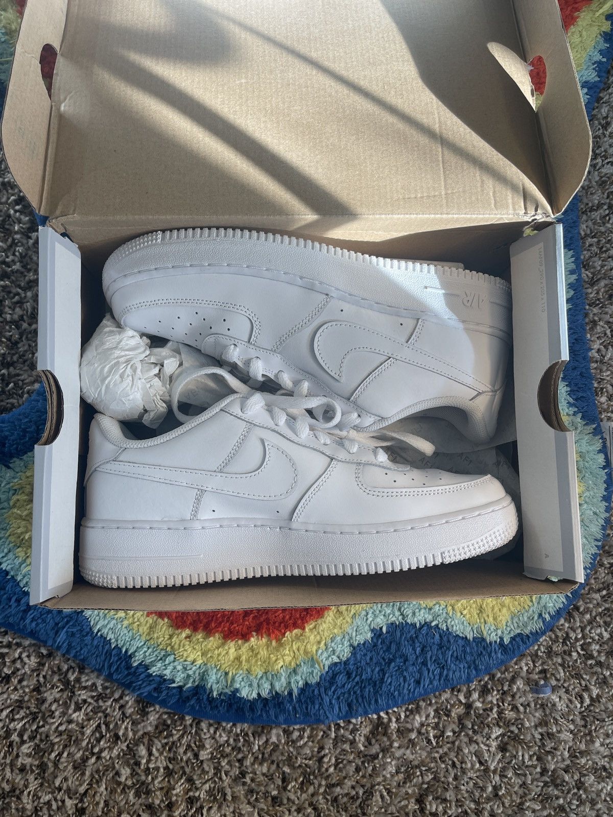 Nike Nike Air Force 1 Low GS “White” Size US 7 / EU 40 - 3 Thumbnail
