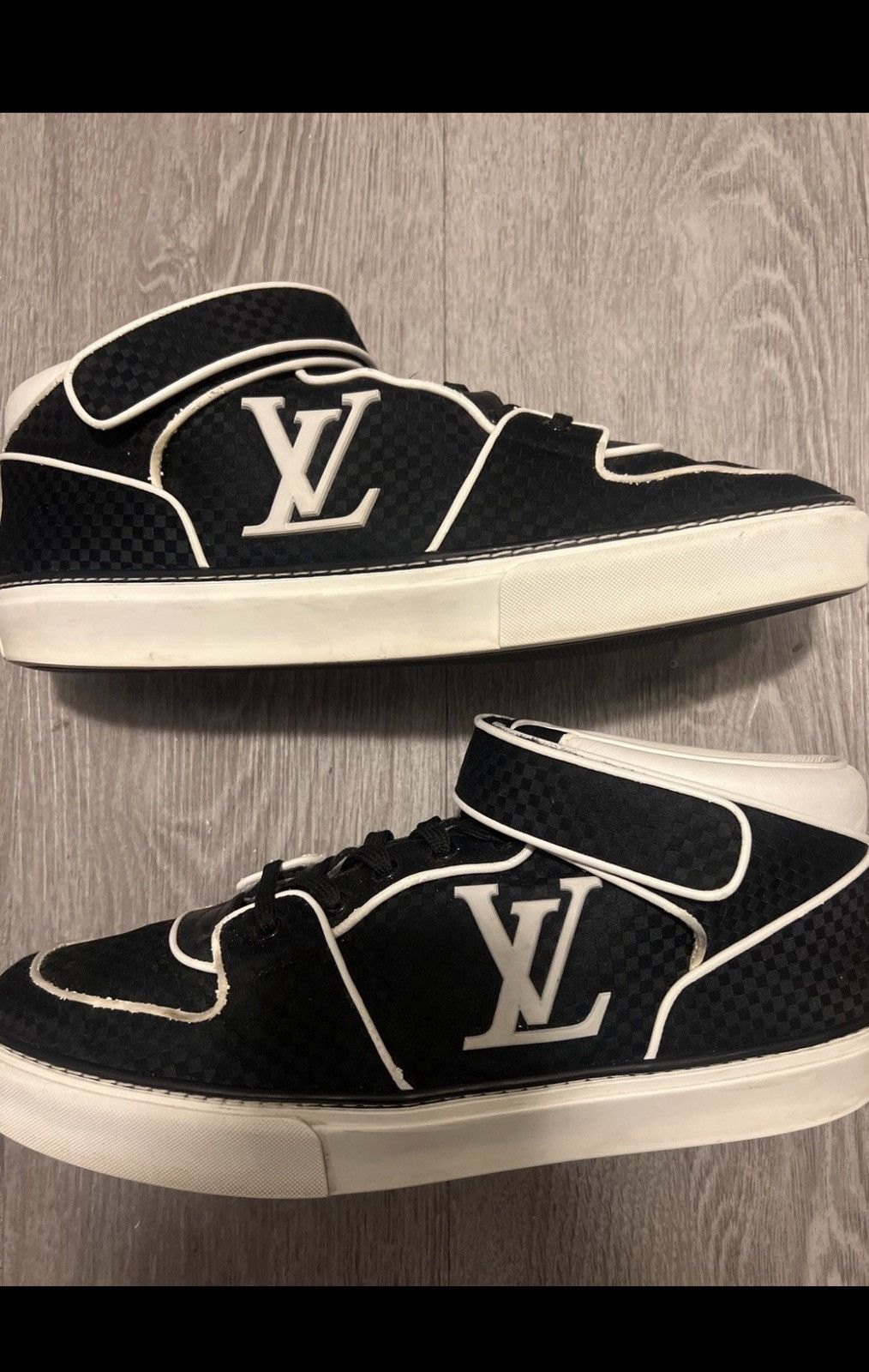 Louis Vuitton Louis Vuitton Black Damier Alcapulco Sneakers Size US 11 / EU 44 - 5 Thumbnail