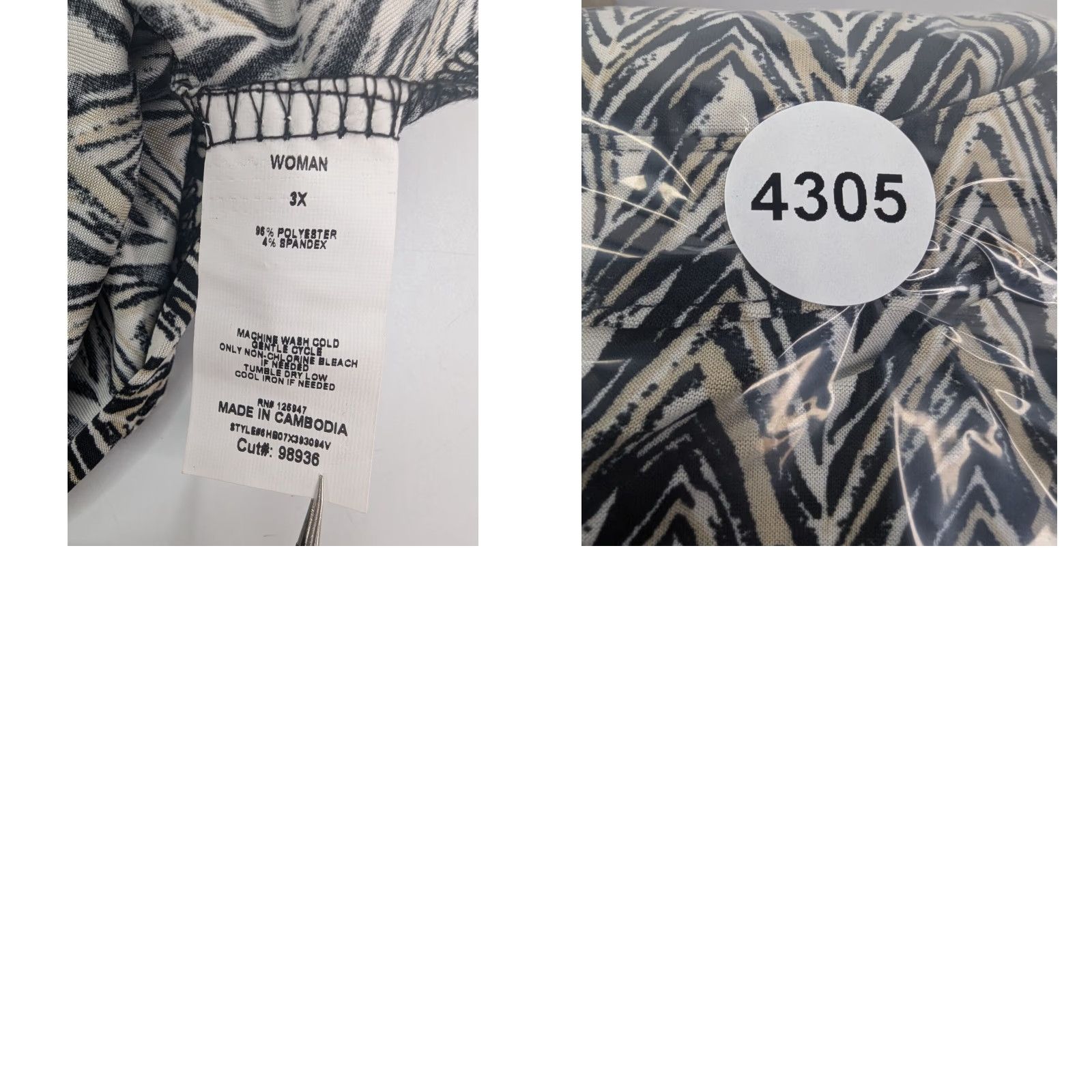 Vintage NWT Cocomo Plus Size 3X Chevron Roll Tab Sleeve Pintuck Button Top V-Neck Henley Shirt Size XXL / US 16-18 / IT 52-54 - 8 Thumbnail