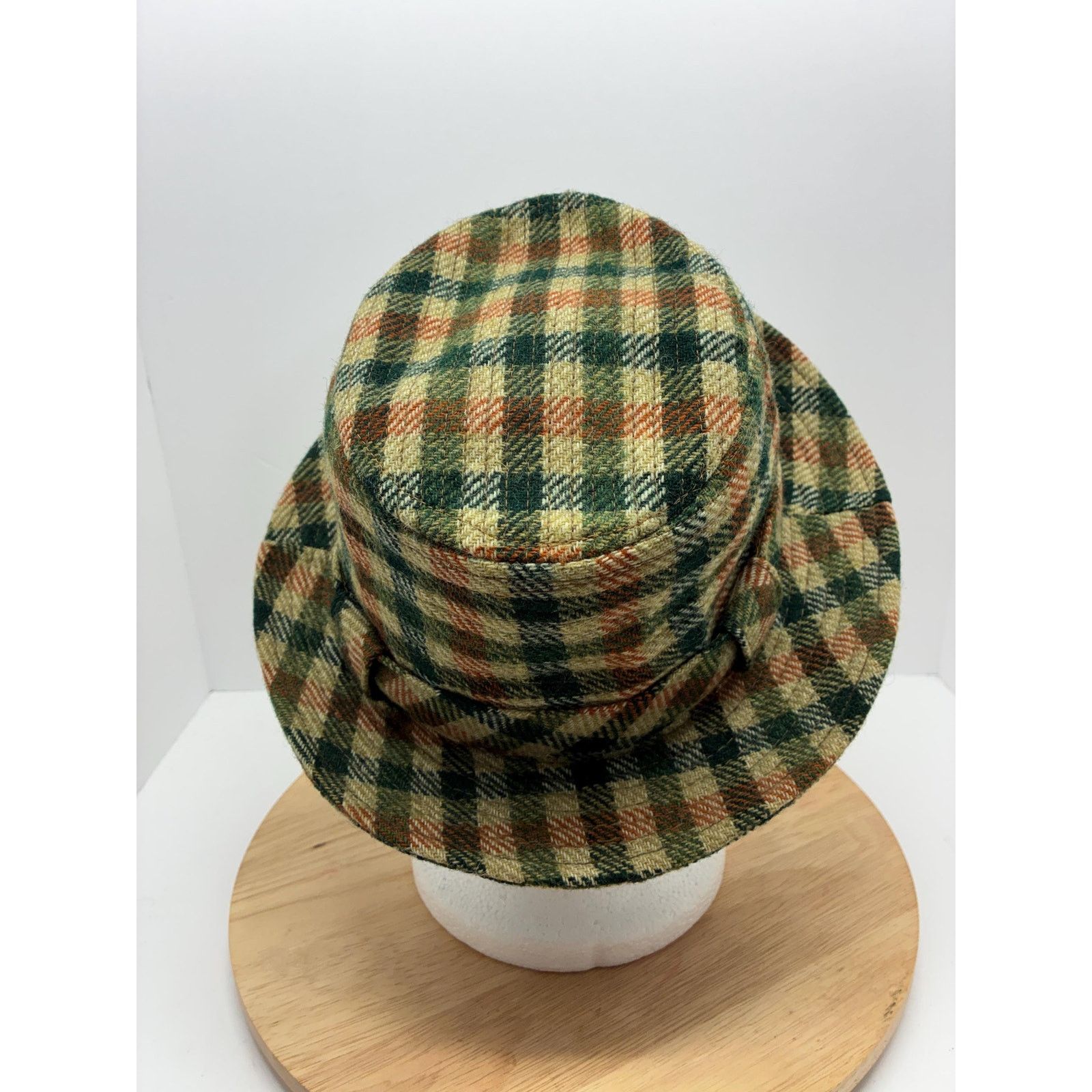 Other Vintage Plaid Bucket Hat M | Retro Plaid Hat | 100% Acrylic Size ONE SIZE - 7 Thumbnail
