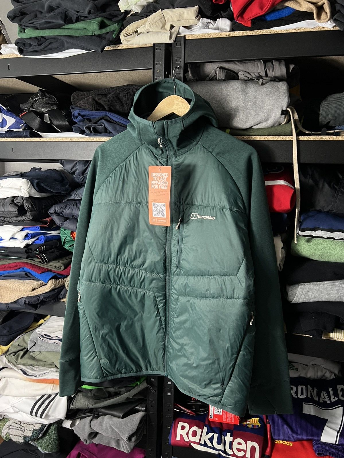 Berghaus Berghaus Trawden Hybrid Outdoor Insulated Jacket Green Men’s Size US L / EU 52-54 / 3 - 6 Thumbnail