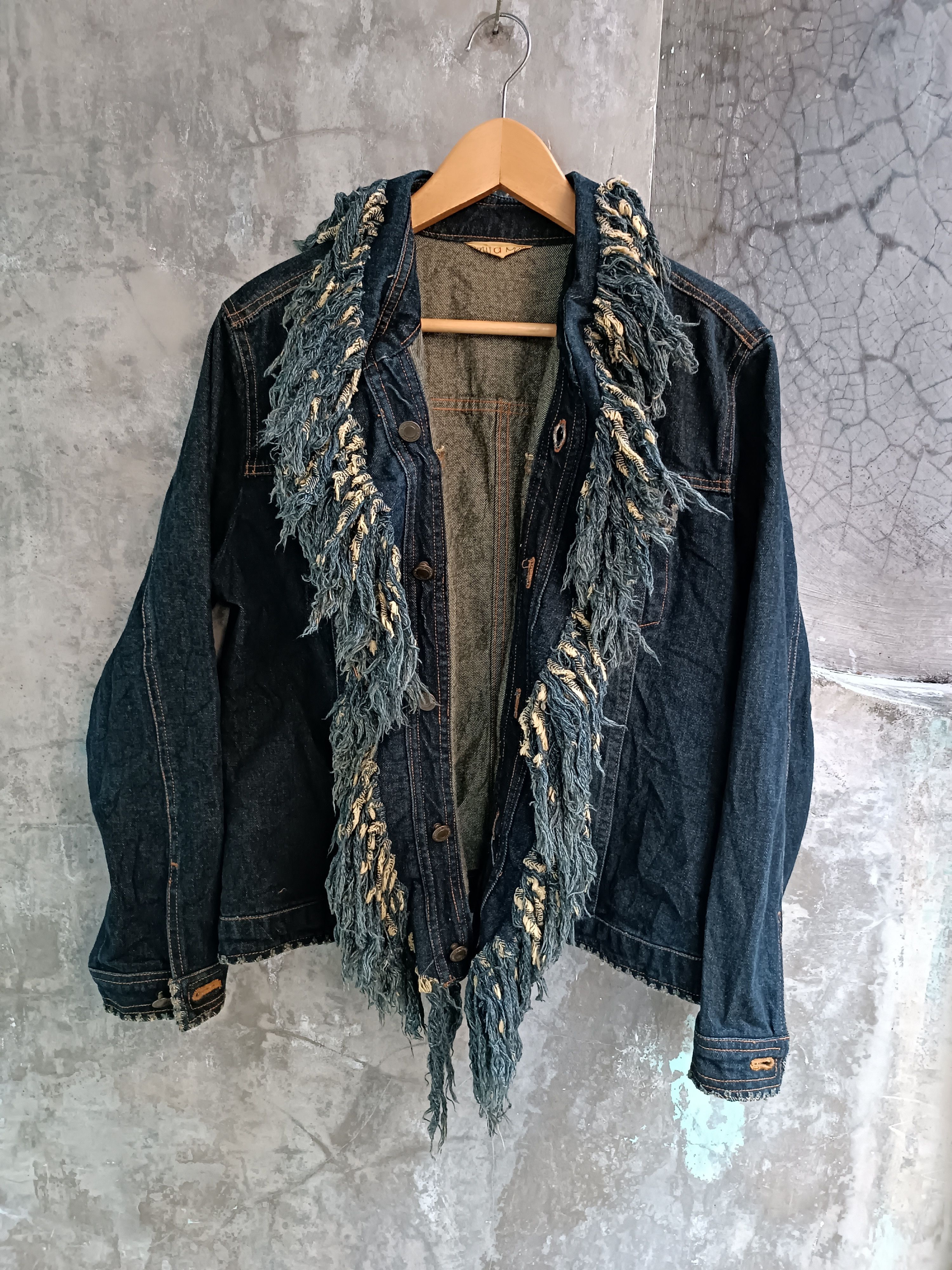 Japanese Brand × Vintage PETIT A PETIT DISTRESSED DENIM RIP FRINGE Size US M / EU 48-50 / 2 - 2 Thumbnail