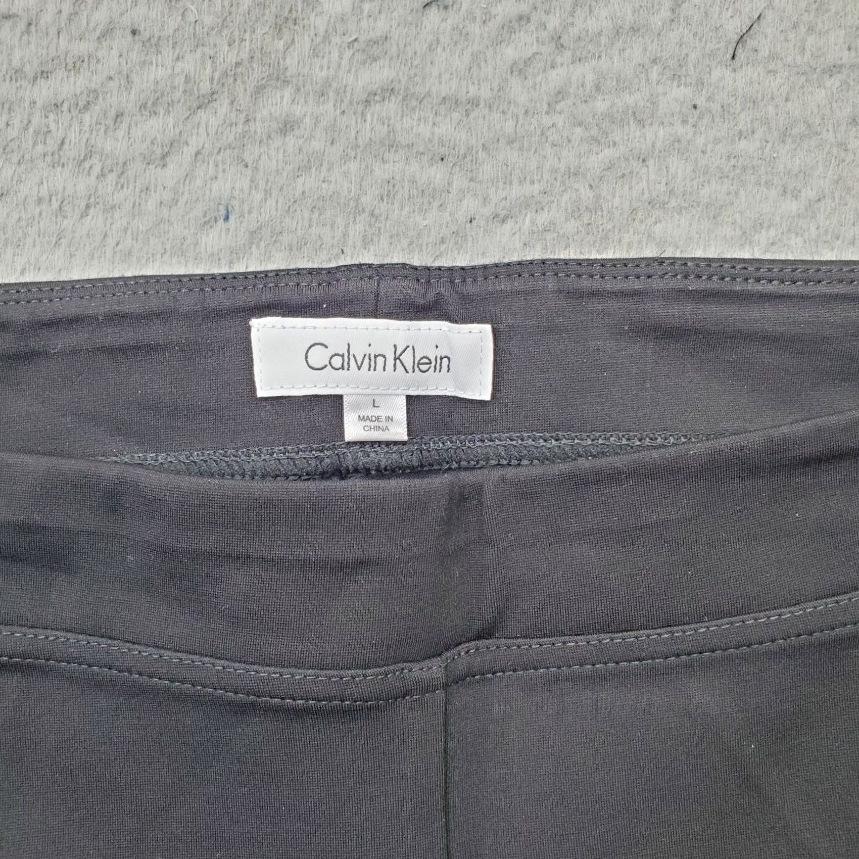 Calvin Klein Calvin Klein Women's Black Ankle Pants Rayon Stretch Bootcut 29" Inseam L/Size L Wool? (Note: This is incorrect; provide a cleaned final title) Size 36" / US 14 / IT 50 - 7 Thumbnail