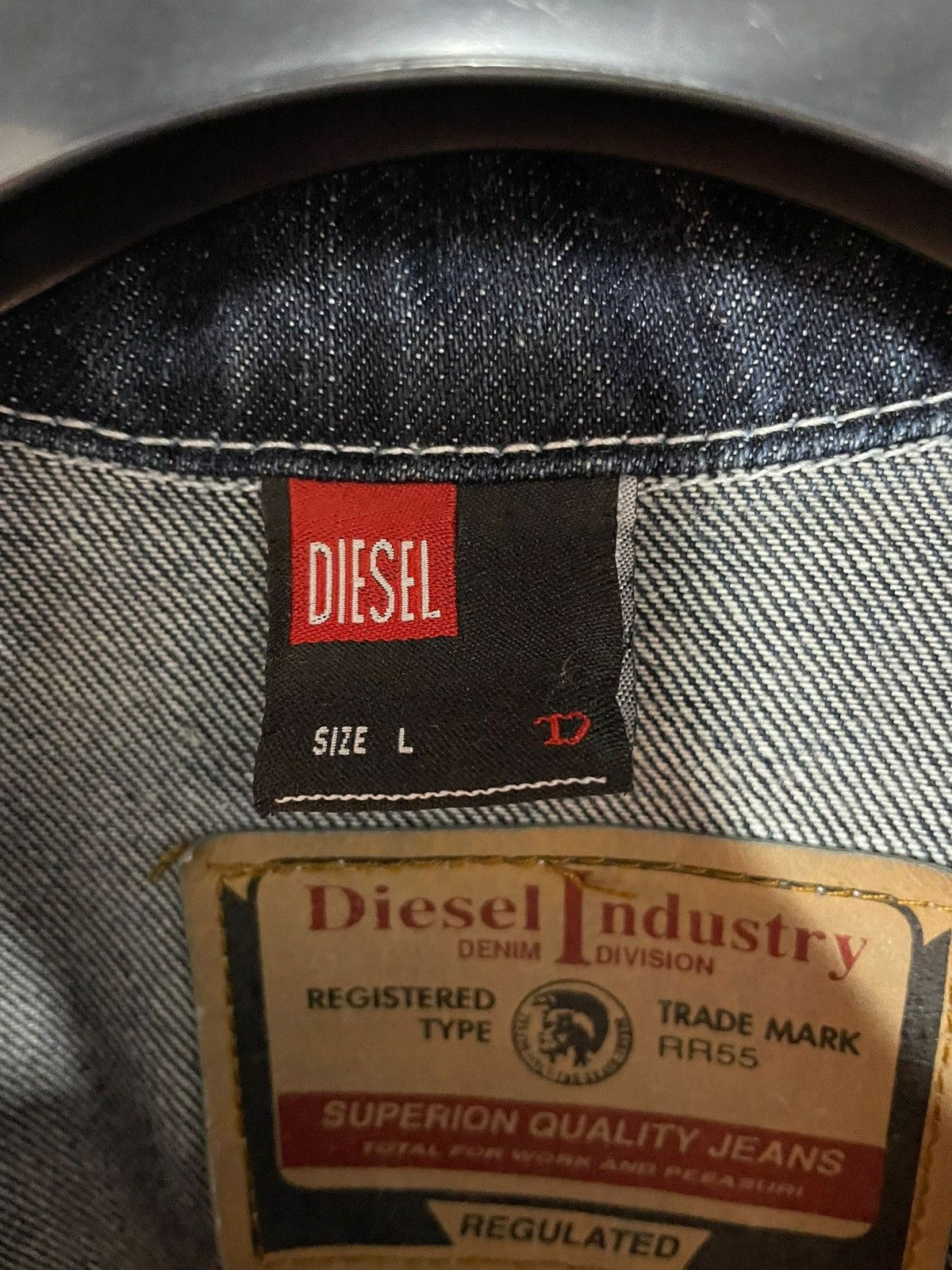 Diesel 90’s Vintage DIESEL Denim Jacket Size US L / EU 52-54 / 3 - 13 Thumbnail
