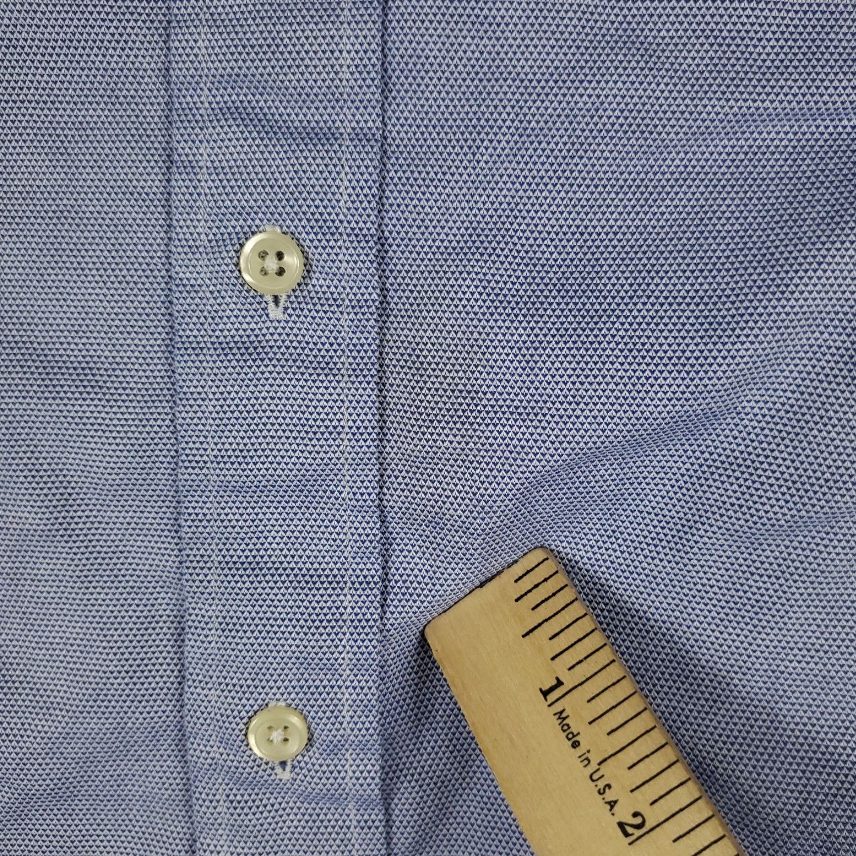 Ralph Lauren Ralph Lauren Men's Dress Shirt Size 16 Blue Long Sleeve Button Up Classic Regular Fit Size 42R - 4 Thumbnail