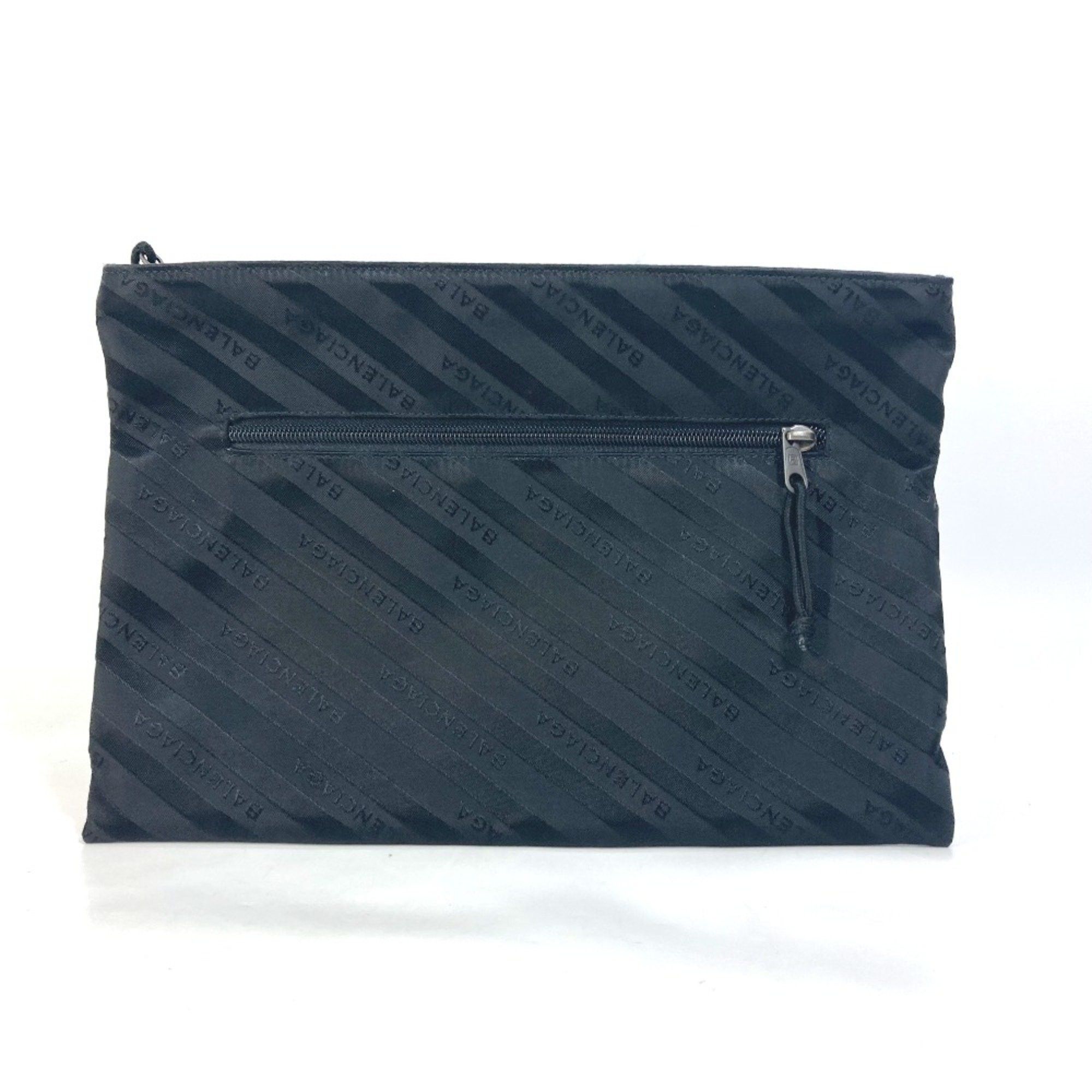 Balenciaga Balenciaga 459745 logo bag pouch Clutch bag Black Size ONE SIZE - 1 Thumbnail