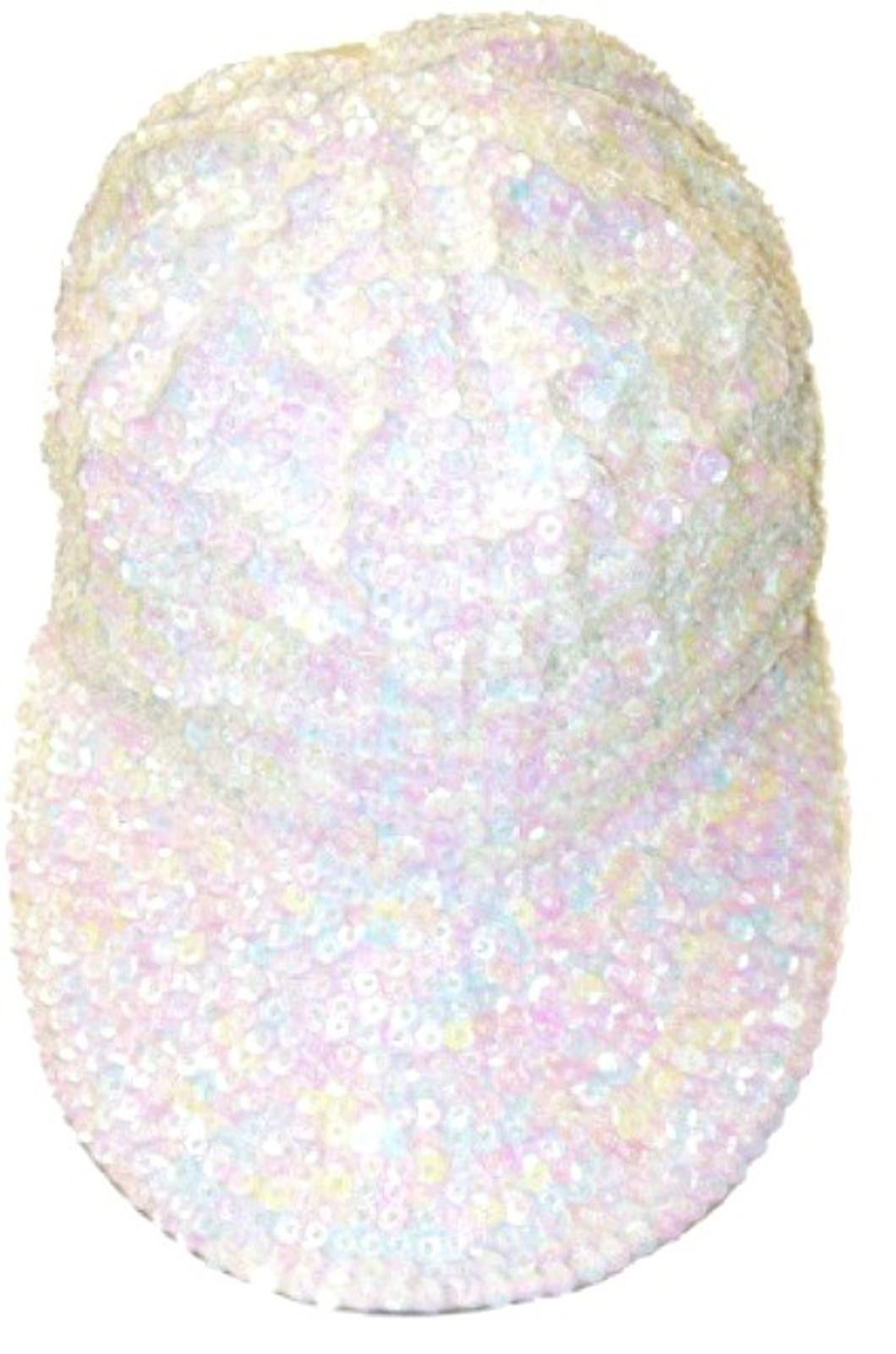 Designer Sequin Baseball Cap OPAL WHITE for KIDS Size ONE SIZE - 1 Preview