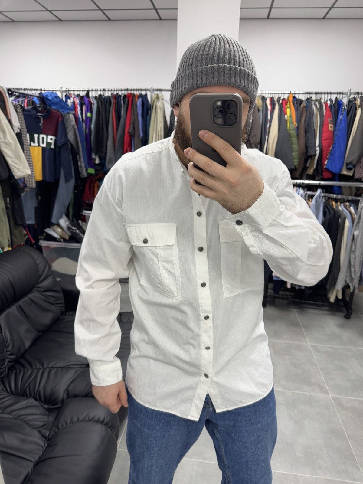 Versace × Vintage Vintage Gianni Versace Versus Button Shirt Size 38/52 Size US L / EU 52-54 / 3 - 2 Thumbnail