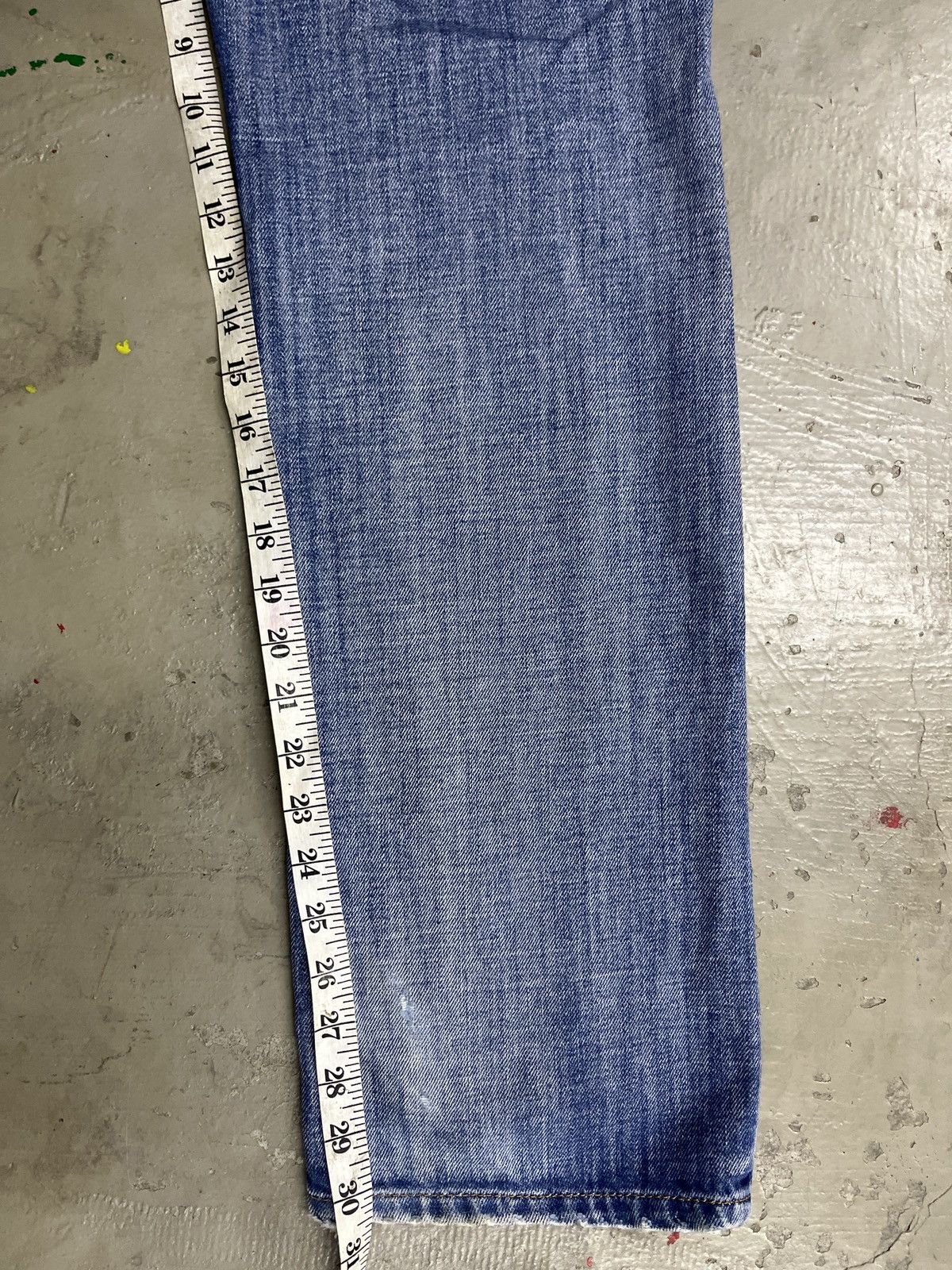 Diesel 2000s Diesel Punk Studded Washed Selvedge Denim Timmen Jeans Size US 32 / EU 48 - 7 Thumbnail