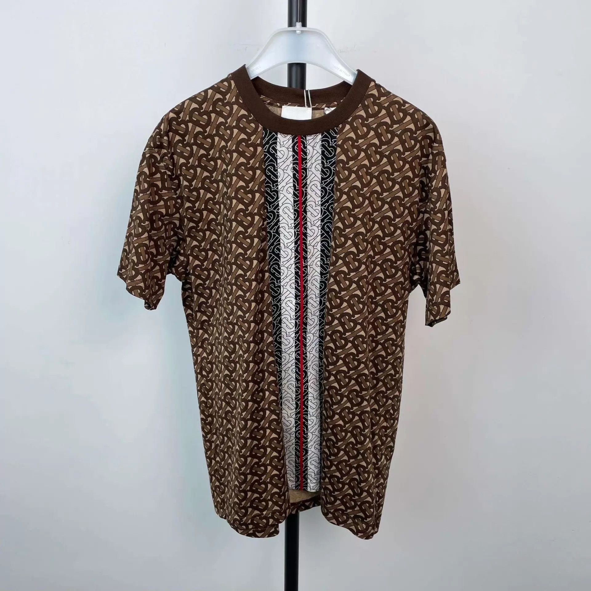 Burberry Burberry Check cotton Tee 175 brown A Size US XS / EU 42 / 0 - 1 Thumbnail