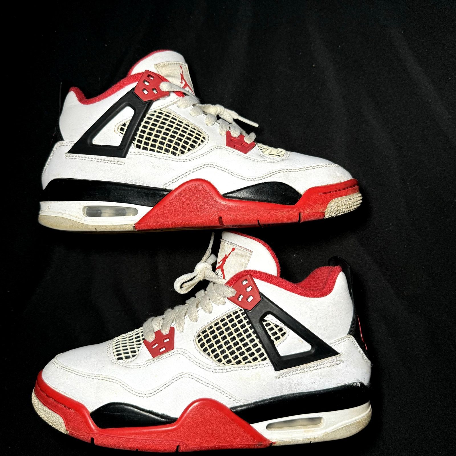 Jordan Brand × Nike Nike Air Jordan 4 Retro OG GS Fire Red 2020 - Size 6.5 Size US 6.5 / EU 39-40 - 4 Thumbnail