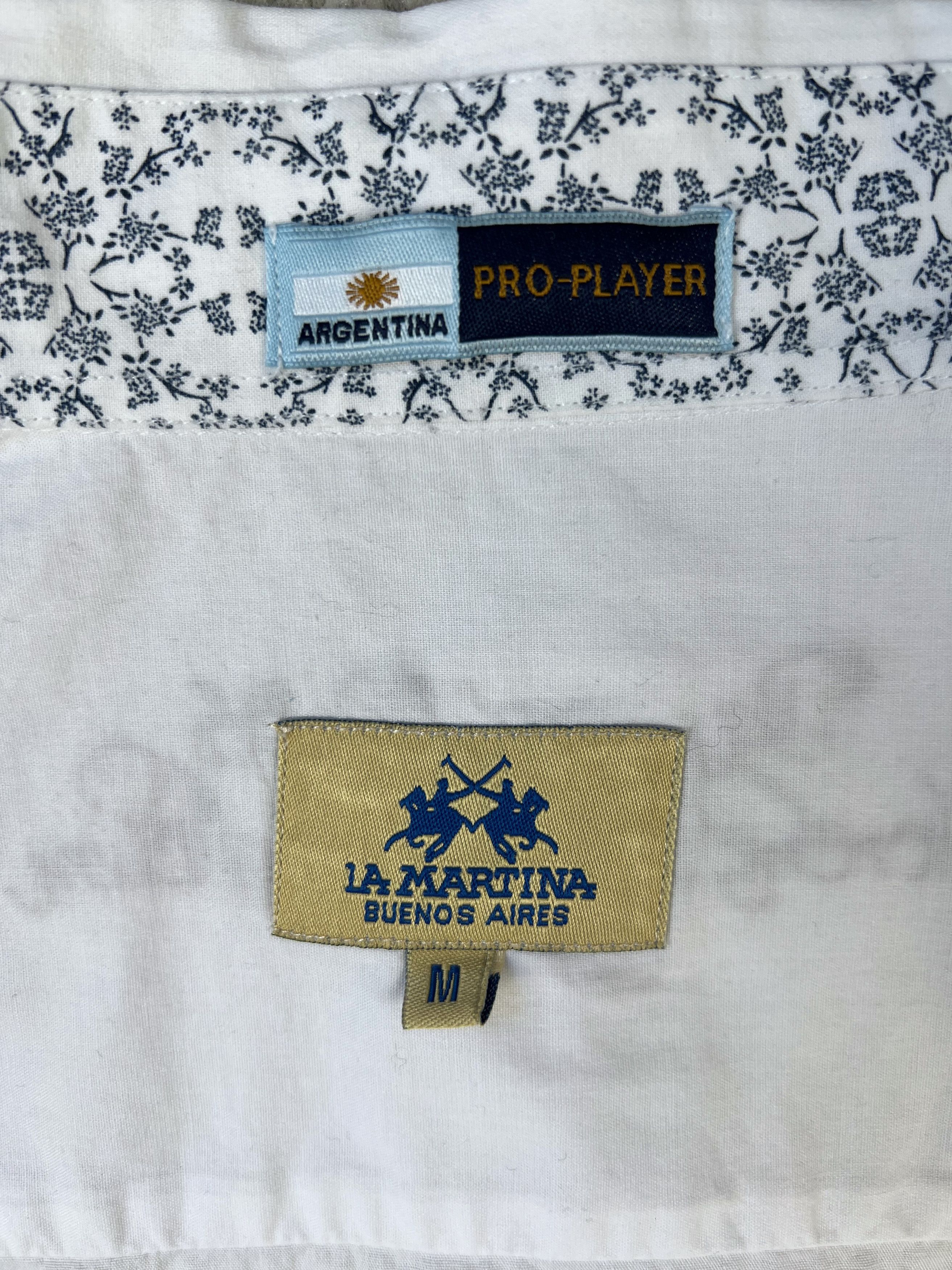 La Martina La Martina Polo Society Embroidered Shirt ButtonUp Argentina Size US M / EU 48-50 / 2 - 15 Thumbnail