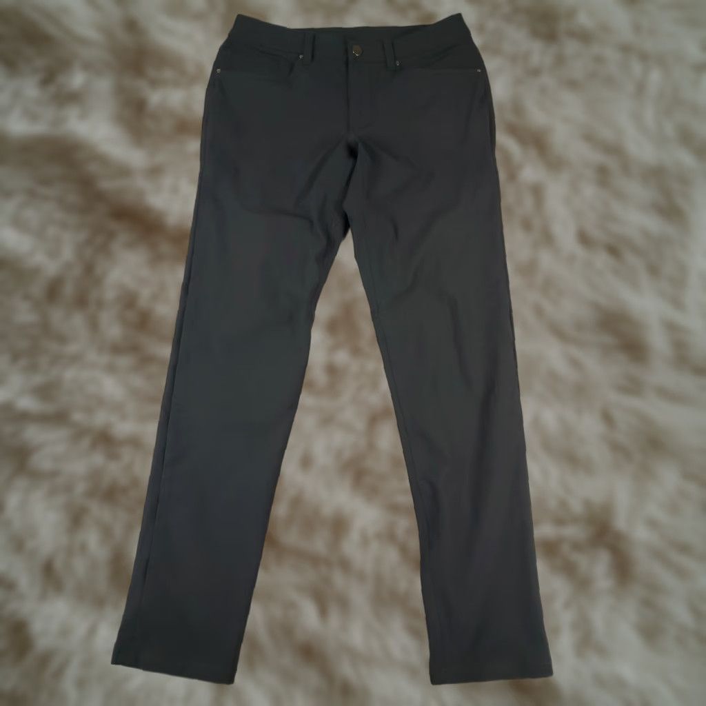 Lululemon Lululemon Pants Mens 31x31 Gray Commission 5 Pocket Flat Front Chino Trousers Size US 31 - 1 Thumbnail