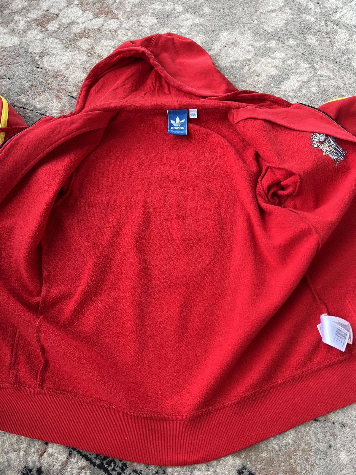 Adidas Rare Adidas Originals Spain World Cup Team Zip Hoodie Size US S / EU 44-46 / 1 - 7 Thumbnail