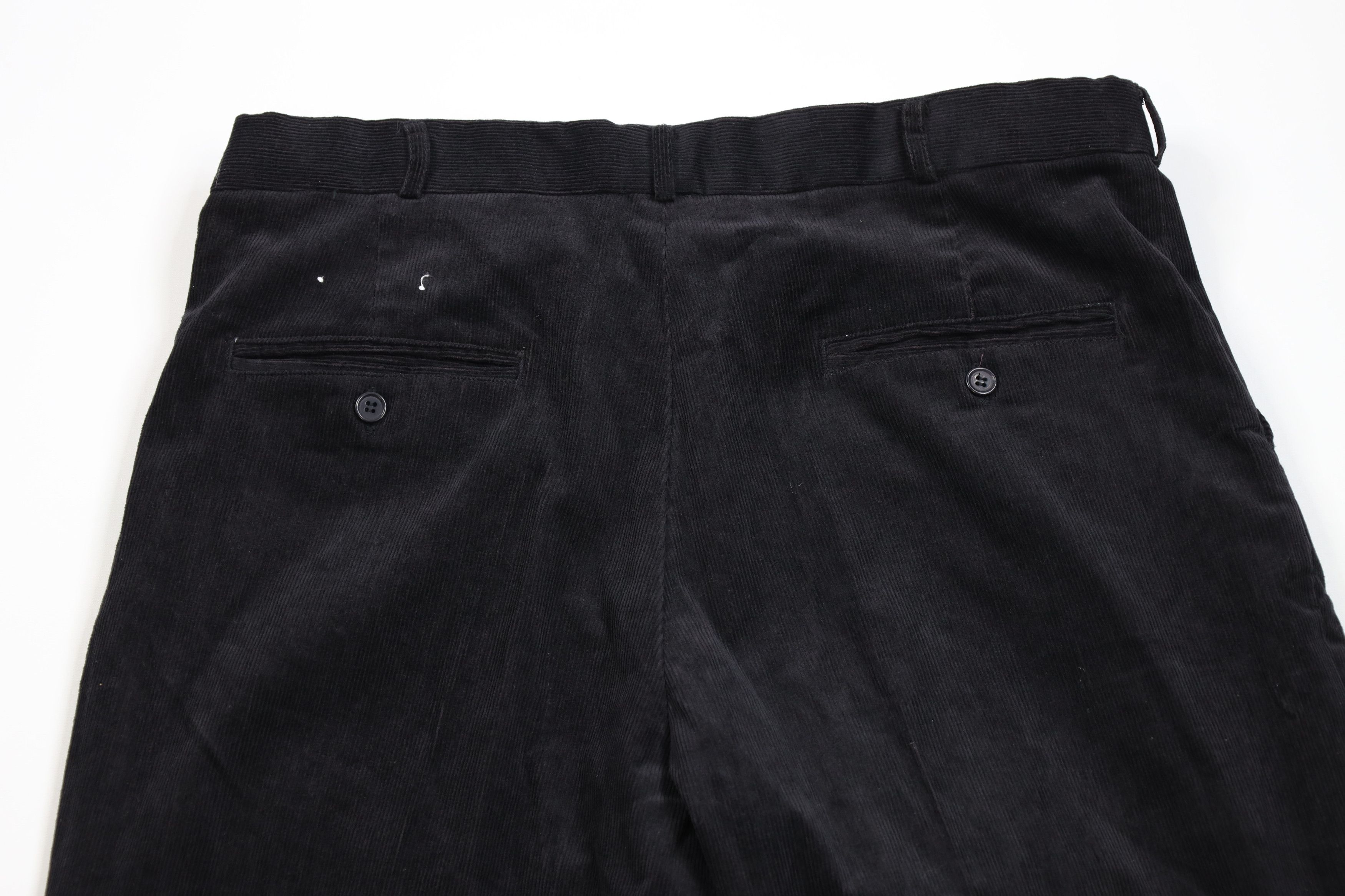 Vintage Vintage 90s Streetwear Wide Leg Corduroy Chino Pants Black Size US 38 / EU 54 - 10 Thumbnail