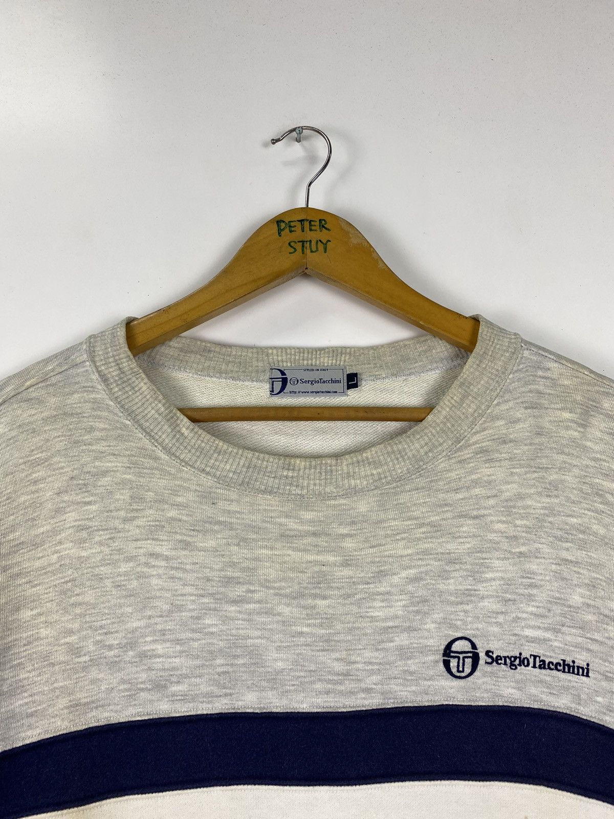 Sergio Tacchini × Vintage Vintage Sergio Tacchini sweatshirt Size US L / EU 52-54 / 3 - 7 Thumbnail