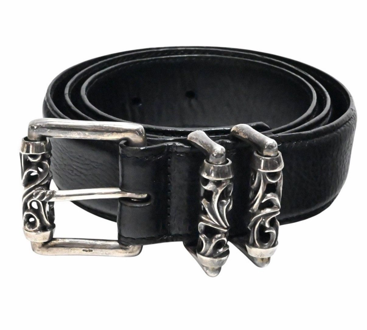 Chrome Hearts 36inch Chrome Hearts Roller Leather Belt 1.5 Size ONE SIZE - 1 Thumbnail