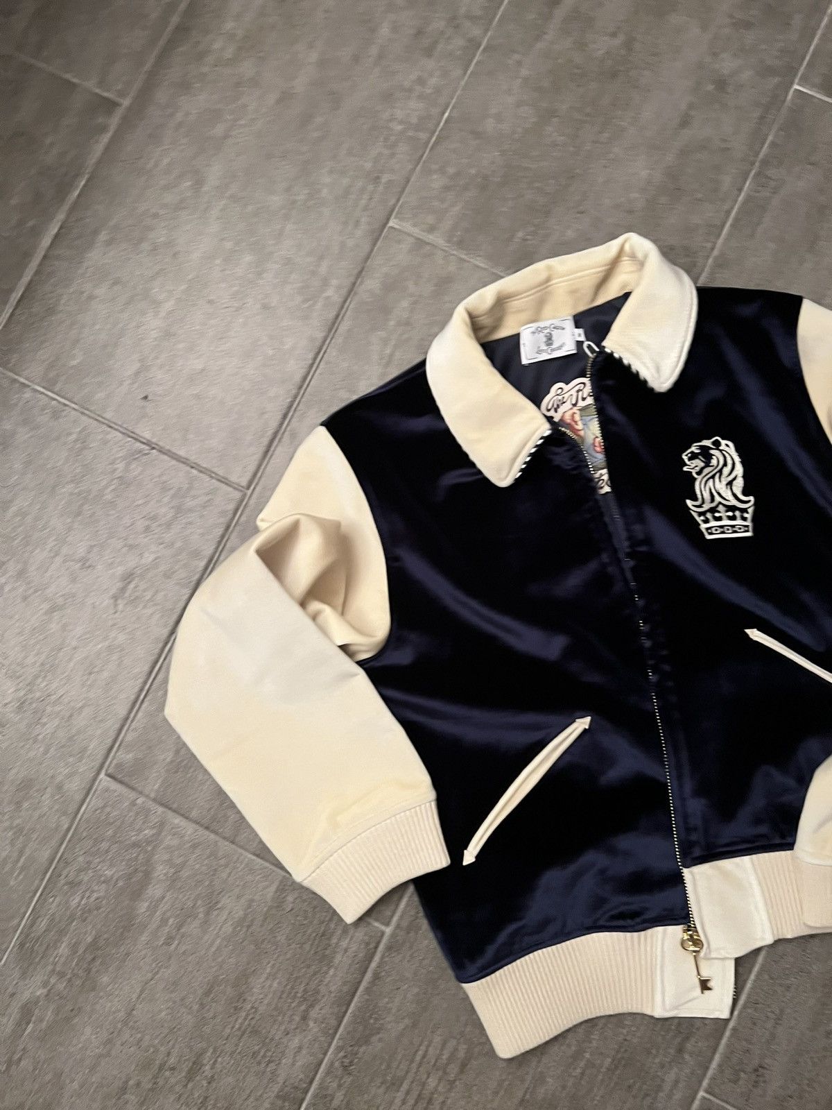 Other Ritz-Carlton Late Checkout Globe Sukajan Jacket Navy/Cream M Size US M / EU 48-50 / 2 - 4 Thumbnail