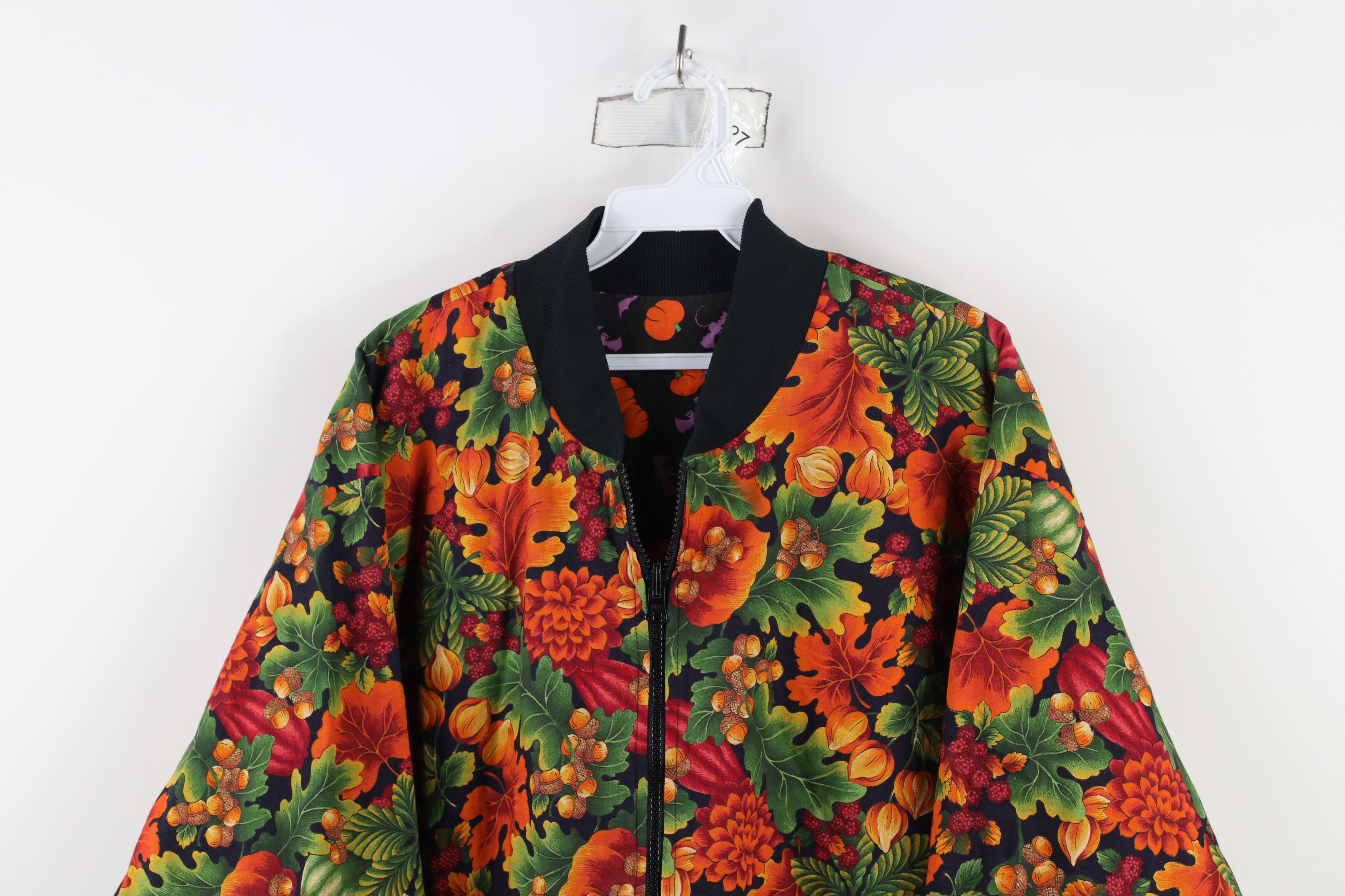 Vintage Vintage 90s Streetwear Reversible Autumn Bomber Jacket Size 3XL / US 20-22 - 2 Thumbnail