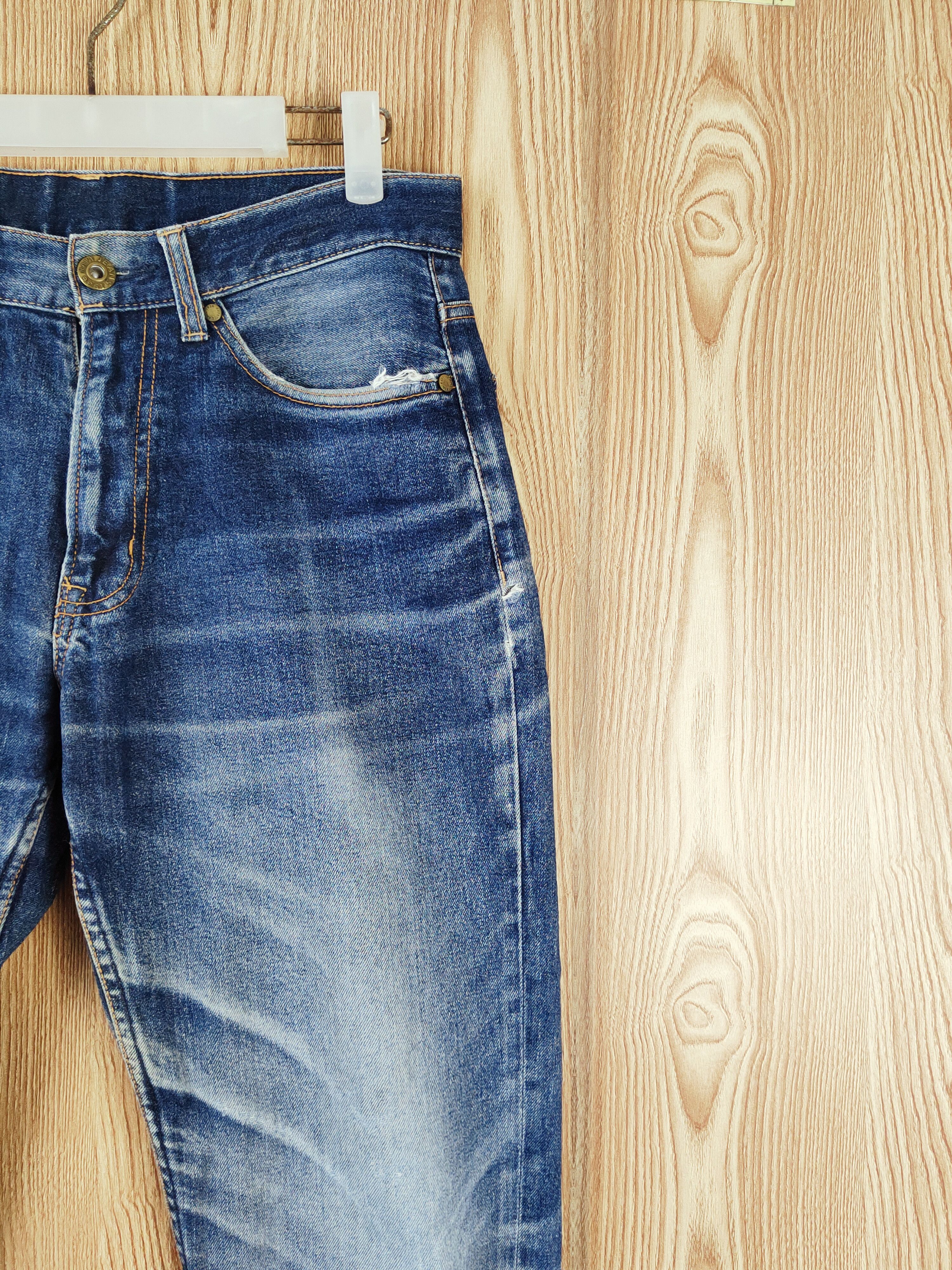 Japanese Brand Navy Dark Blue Distressed Ripped Jeans #W608 Size 30" / US 8 / IT 44 - 5 Thumbnail