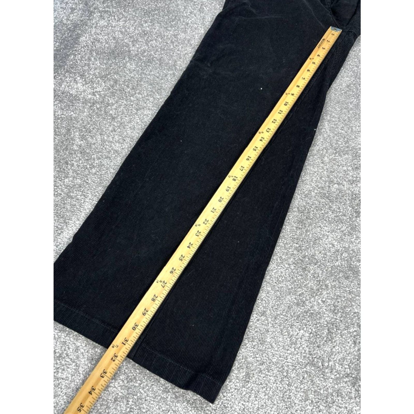 Johnny Was Johnny Was Pants Womens 28 Suki Wide-Leg Black Corduroy Dress Pants Size 28" / US 6 / IT 42 - 2 Thumbnail
