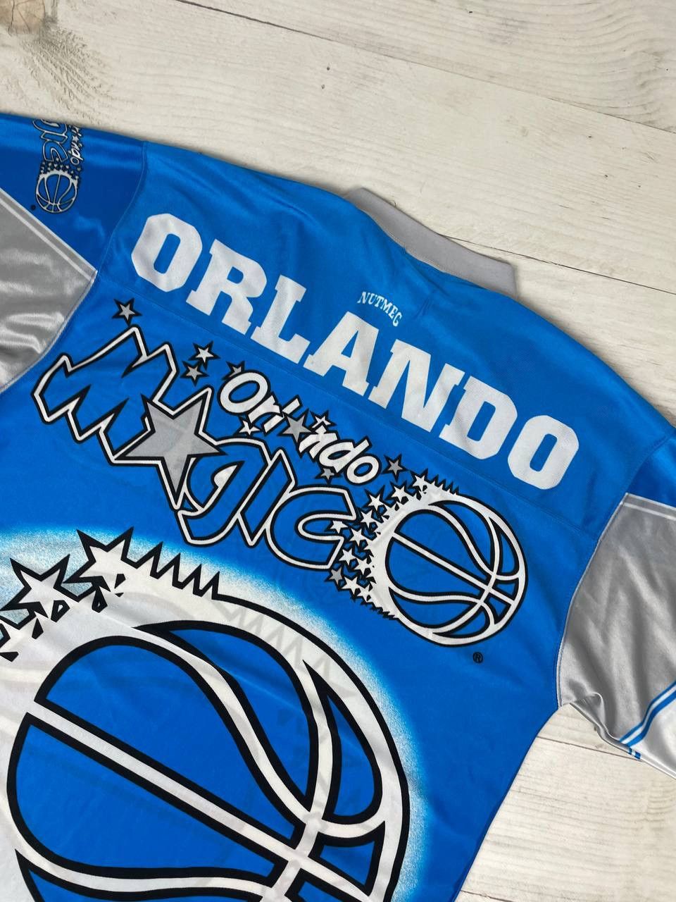 Nutmeg Vintage Nutmeg Mills Orlando Magic All Overprint Shirt 90s Size US M / EU 48-50 / 2 - 14 Thumbnail