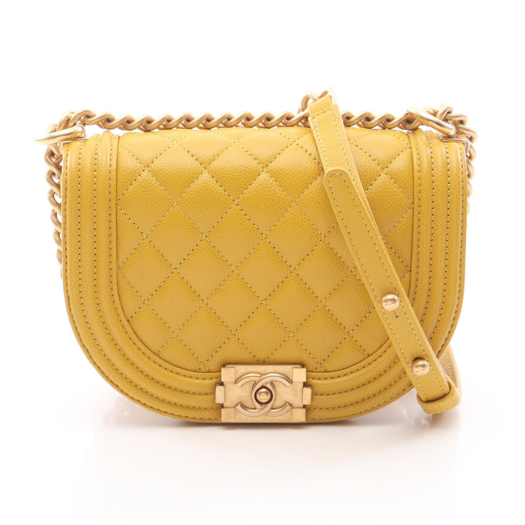 Chanel Chanel Chanel Boy Chanel Small Caviar Skin Shoulder Bag Leather Shoulder Bag AS3350 DUTY FREE for USA Size ONE SIZE - 1 Thumbnail