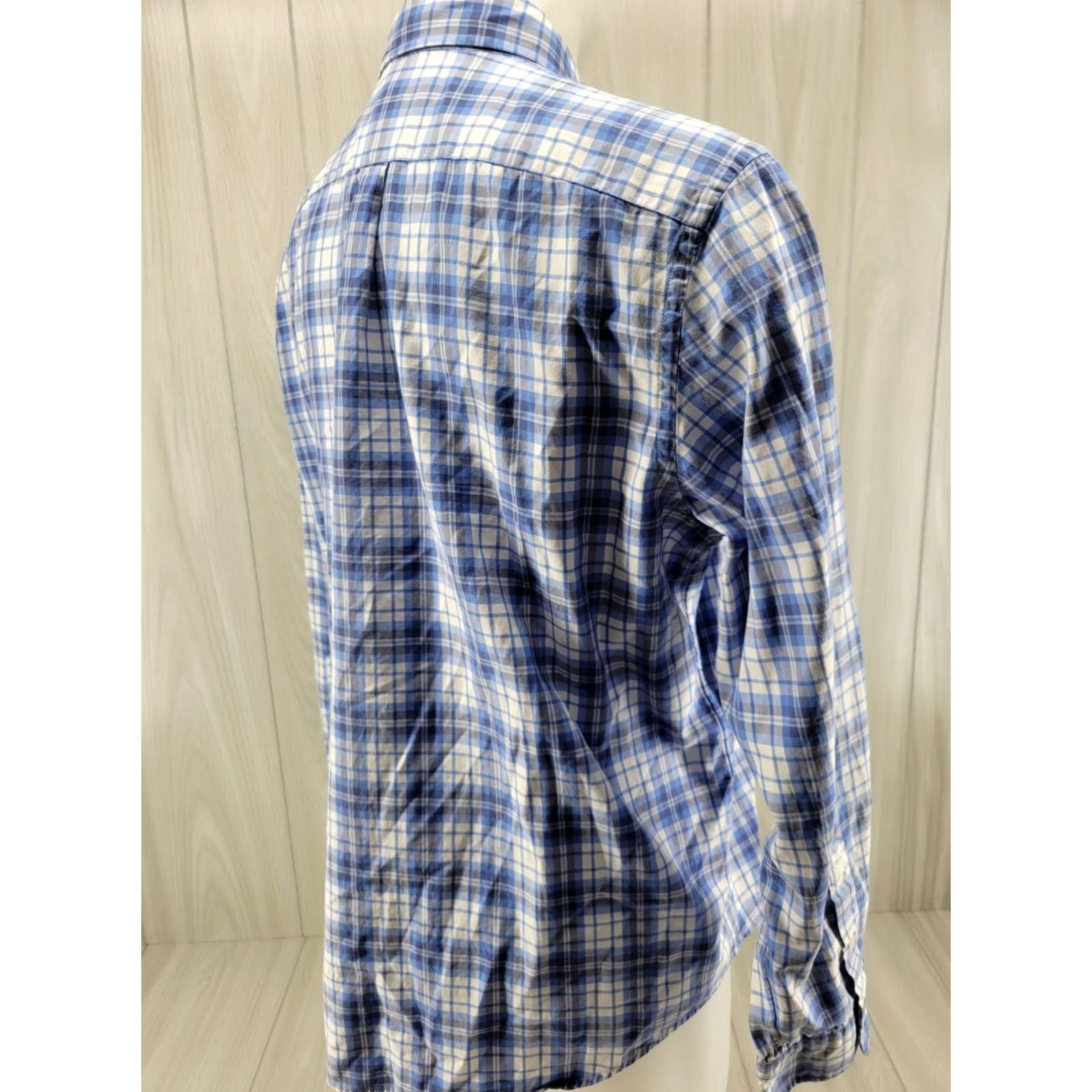 Vineyard Vines Vineyard Vines Trucker Shirt Men’s Large Plaid Blue Performance Classic Fit Long Sleeve Button-Up Size US L / EU 52-54 / 3 - 5 Thumbnail