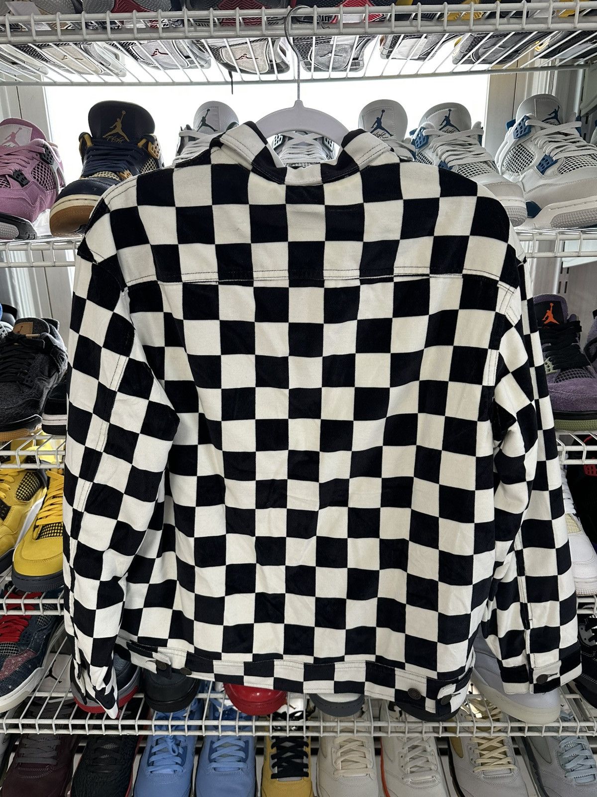 Supreme Supreme Velvet Checkerboard Jacket Size US S / EU 44-46 / 1 - 2 Thumbnail