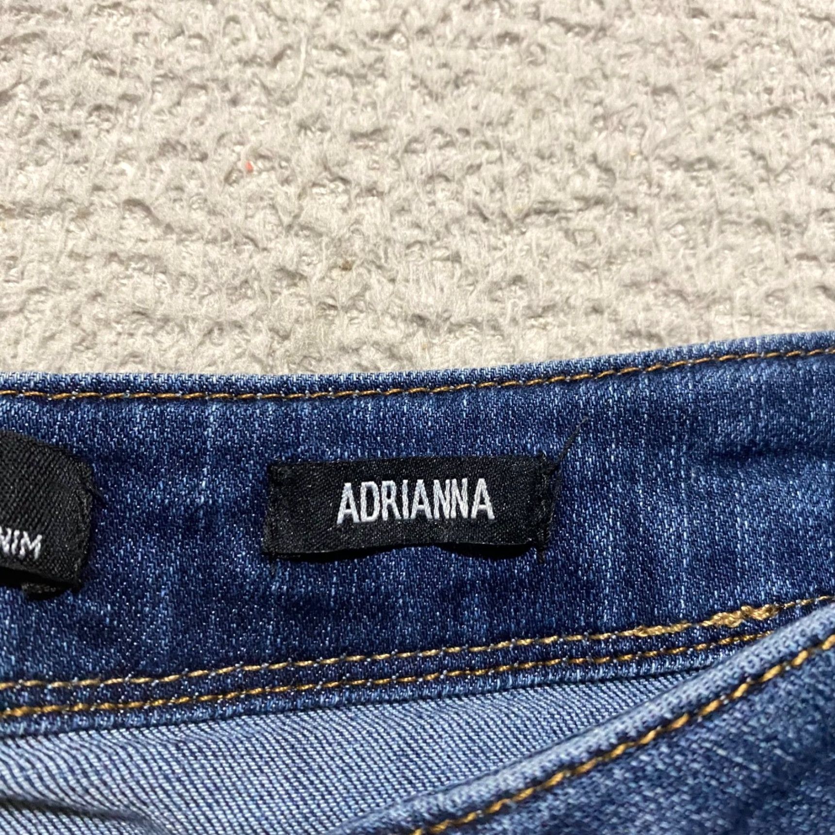 Vintage 1822 Denim Jeans Blue Medium Wash 10 Womens Skinny Mid Rise Distressed 27in Inseam 5-Pocket Regular Size 32" / US 10 / IT 46 - 4 Thumbnail