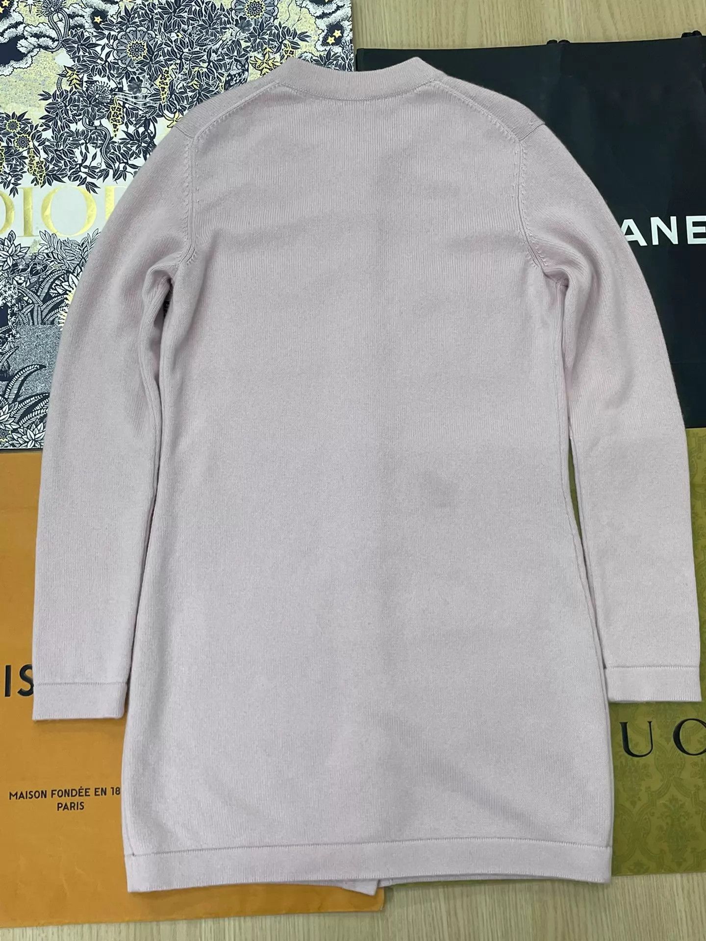 Chanel Chanel Sakura Pink Cashmere Knit Cardigan Dress 40 Unique Size M / US 6-8 / IT 42-44 - 3 Thumbnail