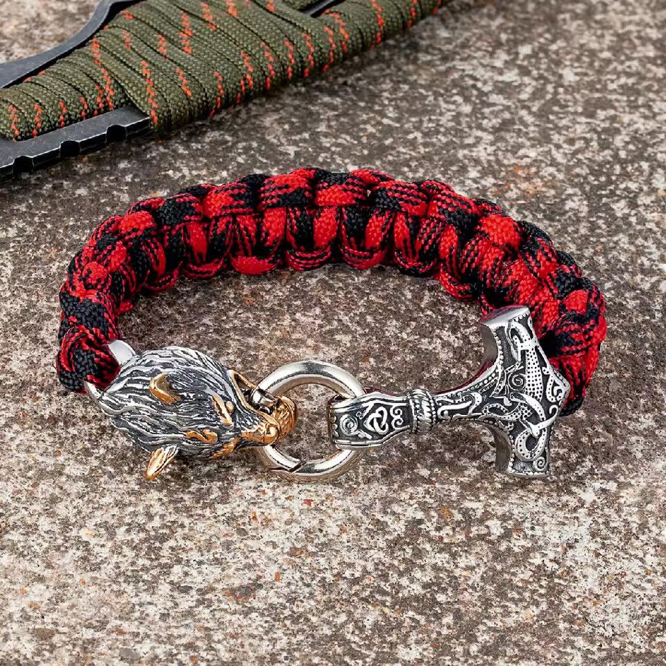 Jewelry Paracord Bracelet- 19 cm Size ONE SIZE - 1 Thumbnail