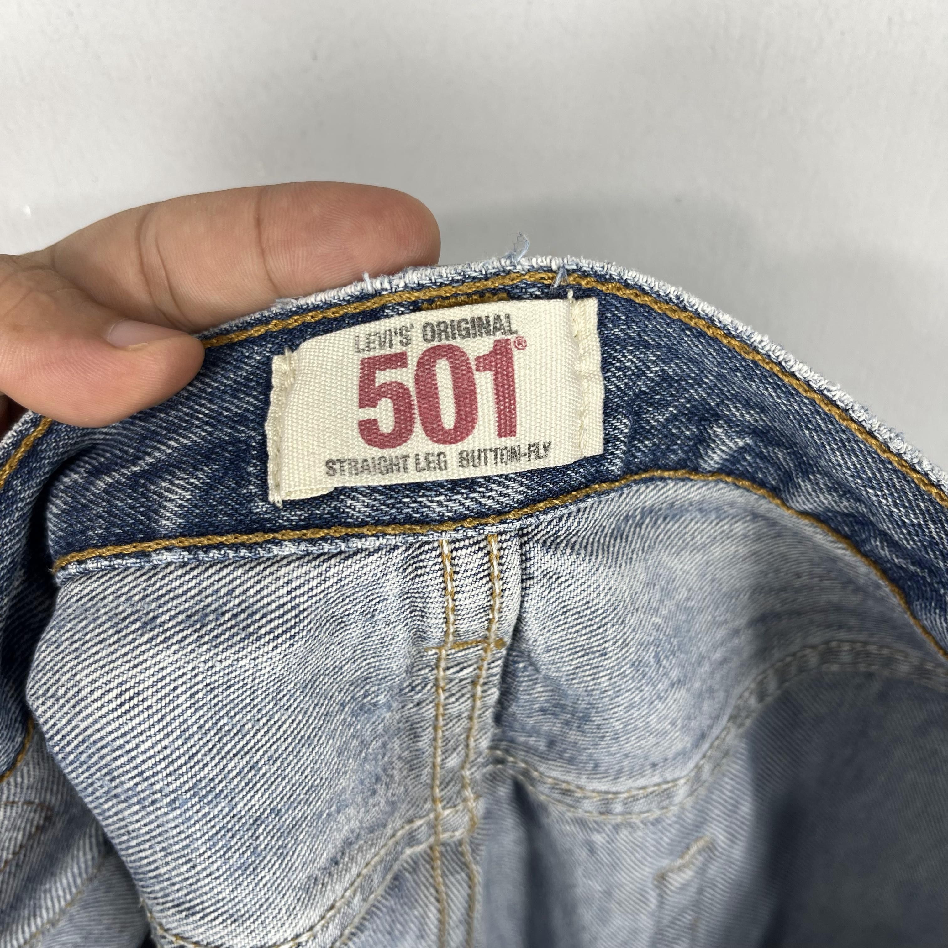 Levi's × Vintage Size 36 Vintage Levis 501 Distressed Reinforced Jeans Size US 36 / EU 52 - 6 Thumbnail