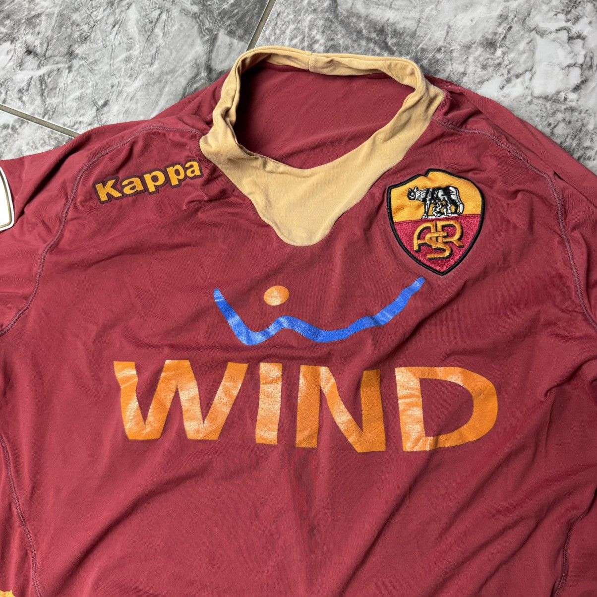 Kappa × Vintage Kappa FC Roma wind vintage soccer jersey Size US M / EU 48-50 / 2 - 4 Thumbnail
