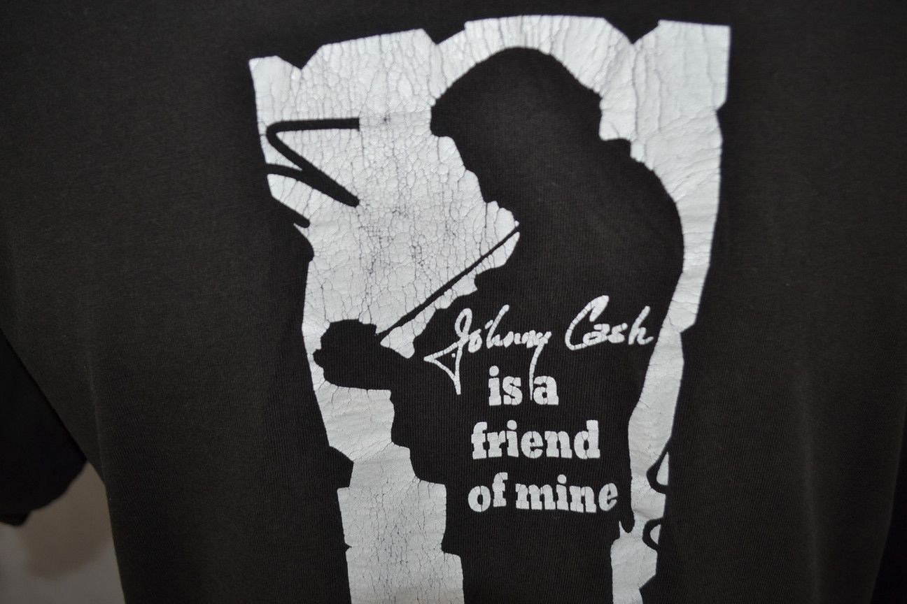 Band Tees × Vintage Johnny Cash is a Friend of Mine Distressed Vintage tee XL Size US XL / EU 56 / 4 - 7 Thumbnail