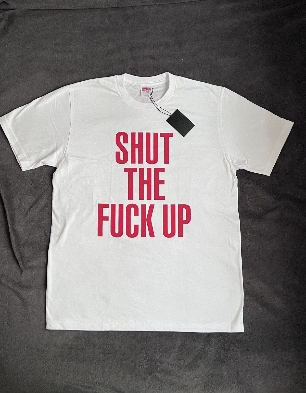 Number (N)ine × Supreme supreme number (n)ine shut the f*ck up tee