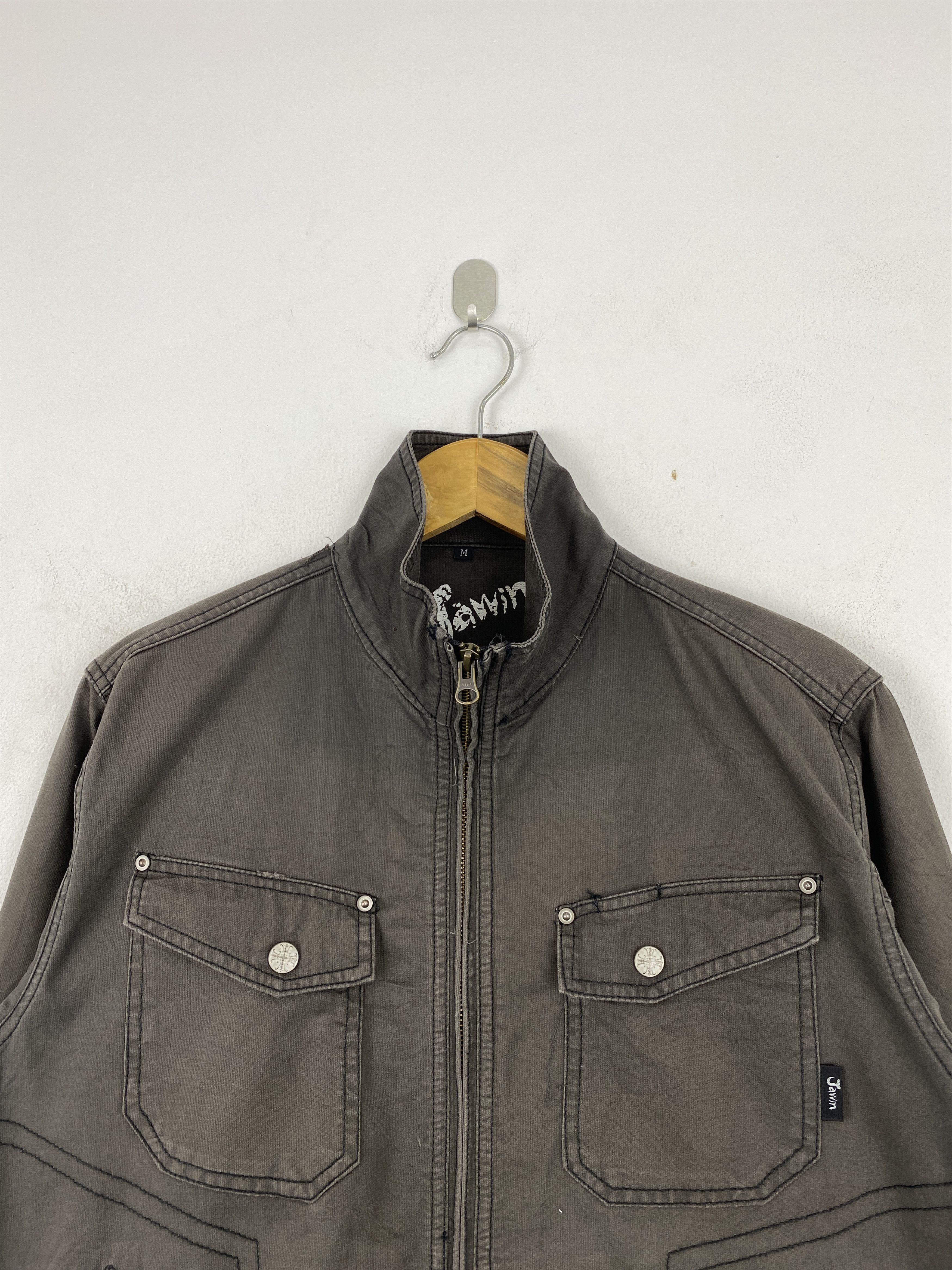 Japanese Brand Vintage Jawin Brown Workwear Style Zipper Jacket JA0173 Size US M / EU 48-50 / 2 - 3 Thumbnail