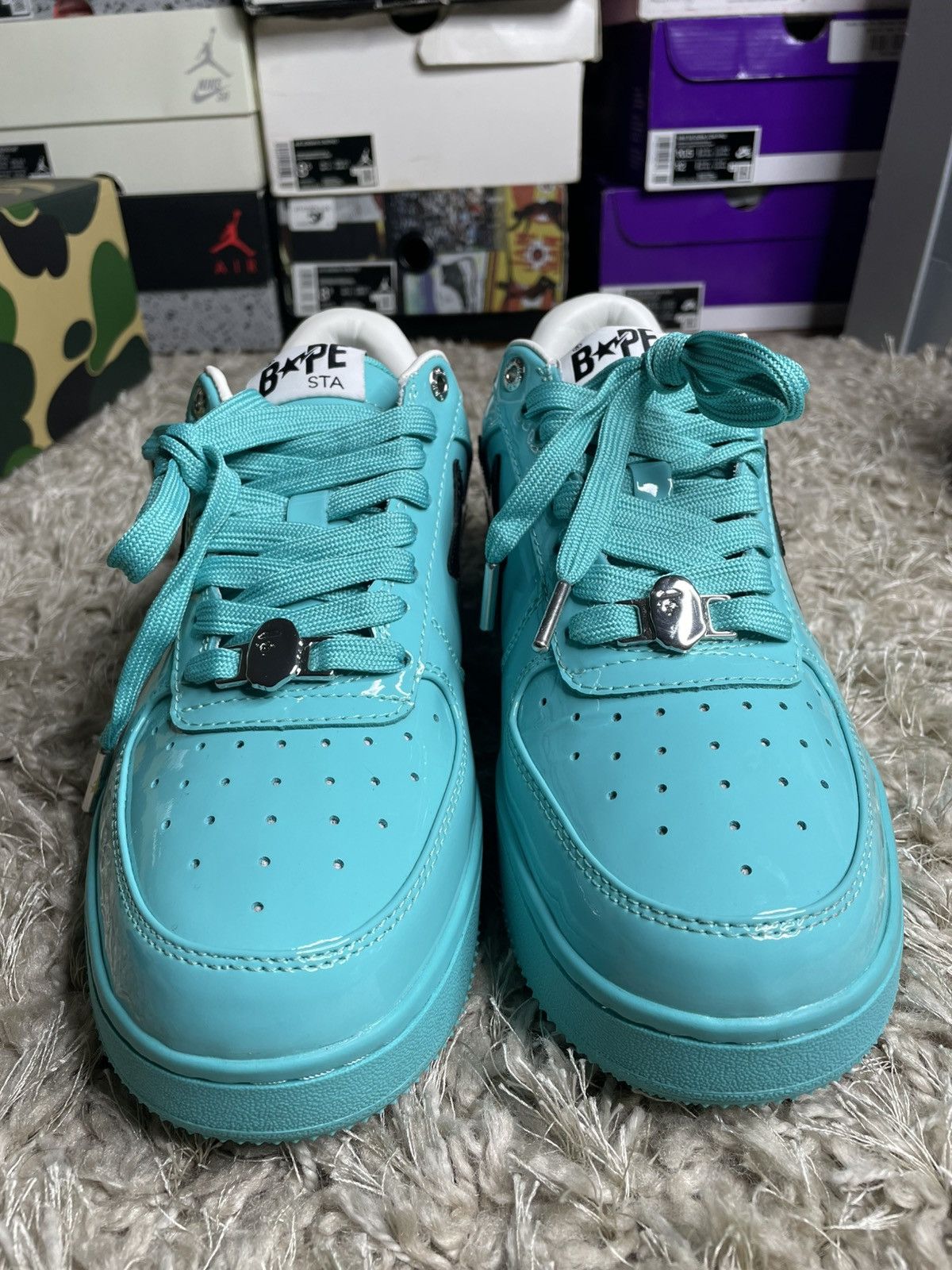 Bape Bapesta #1 M2 Blue/Turquoise Size US 9 / EU 42 - 4 Thumbnail