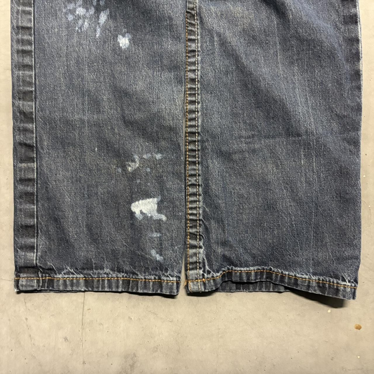 Vintage Crazy Vintage Y2K/2000s Straight Leg Dark Wash Flame Resistant Denim Jeans! Size US 36 / EU 52 - 5 Thumbnail