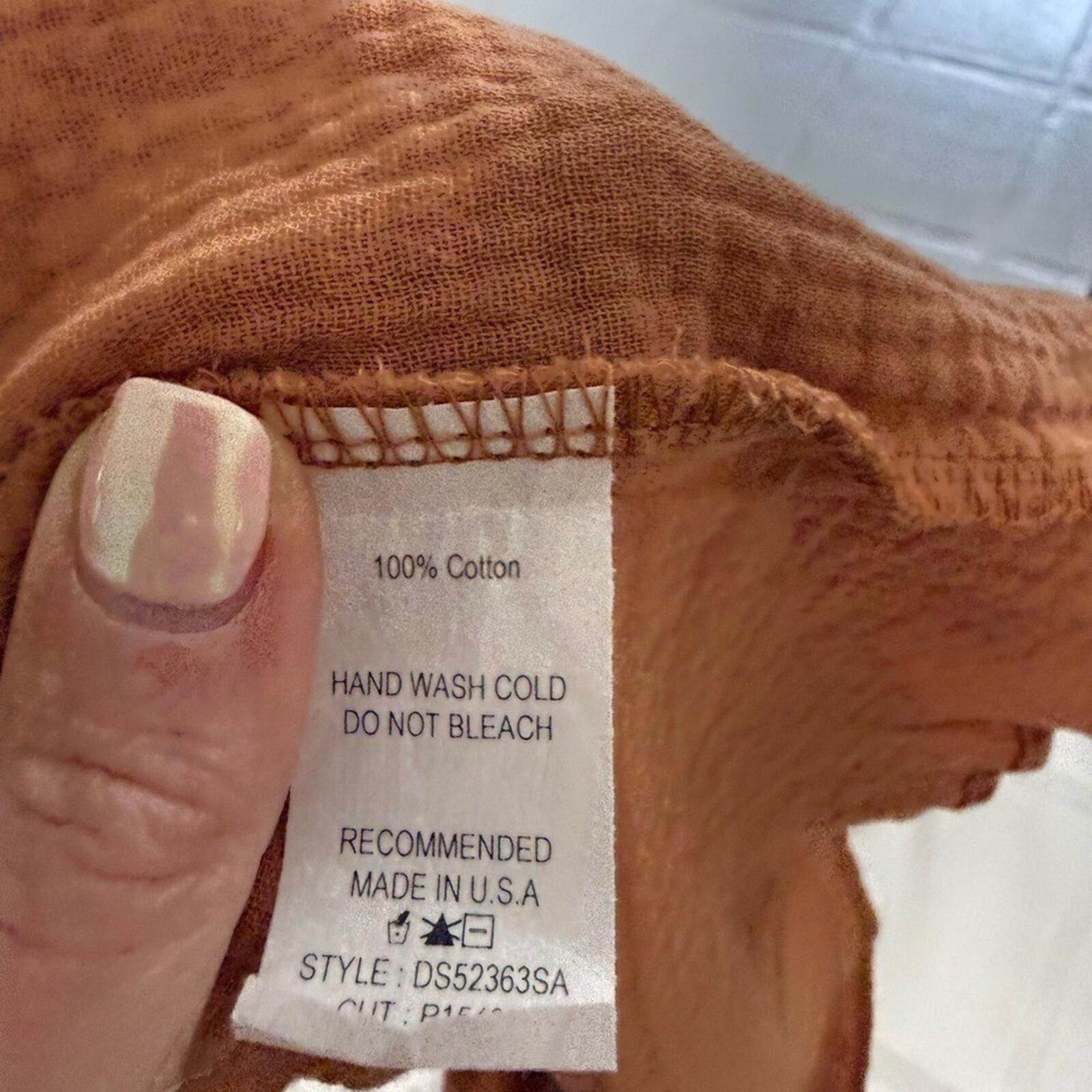 Other Ces Femme Rust Orange Maxi Dress Size 10 Boho V Neck Flowy Size L / US 10 / IT 46 - 9 Thumbnail