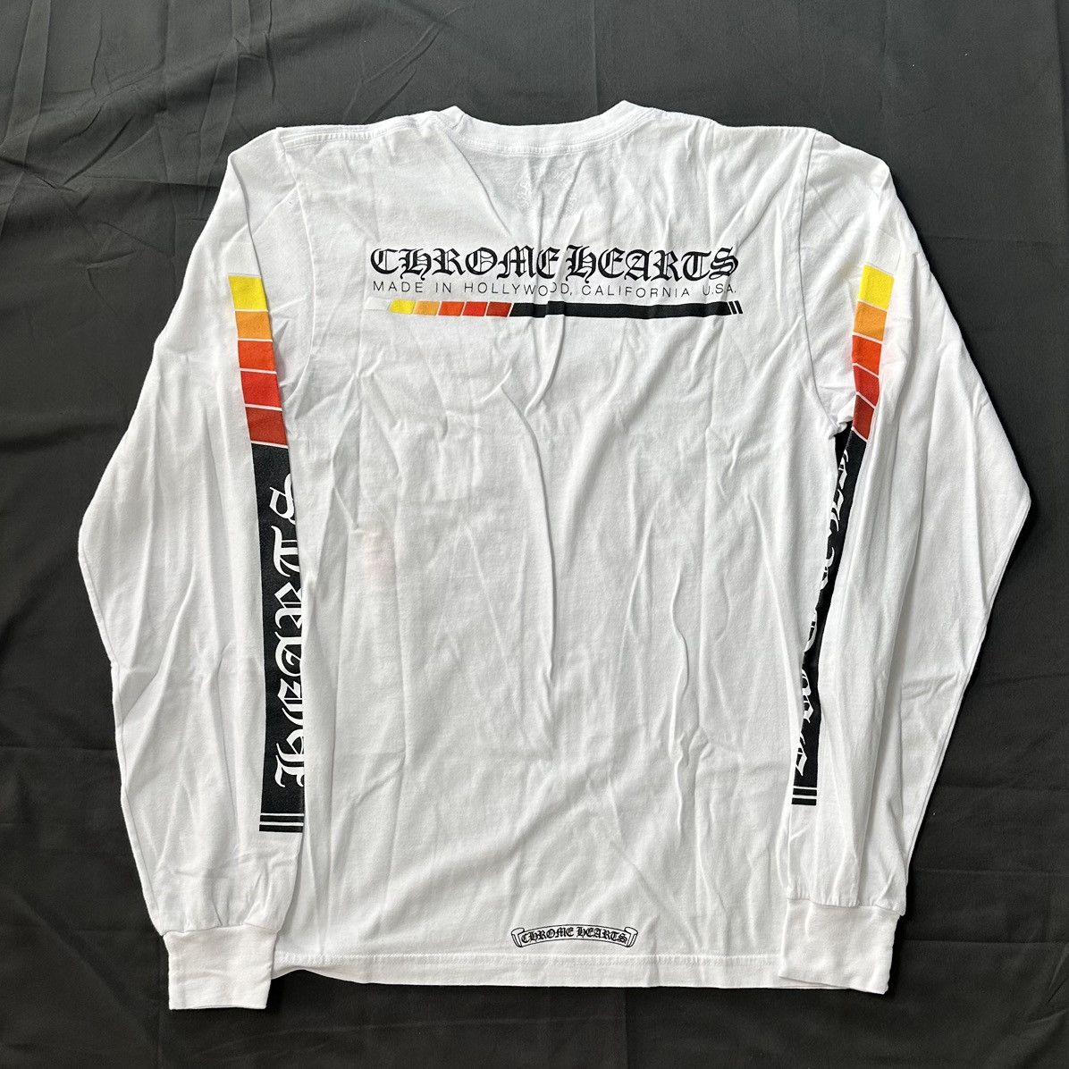 【Chrome Hearts】Boost L/S T-shirt★長袖Ｔシャツ★White Chrome Hearts Boost White Longsleeve T-Shirt