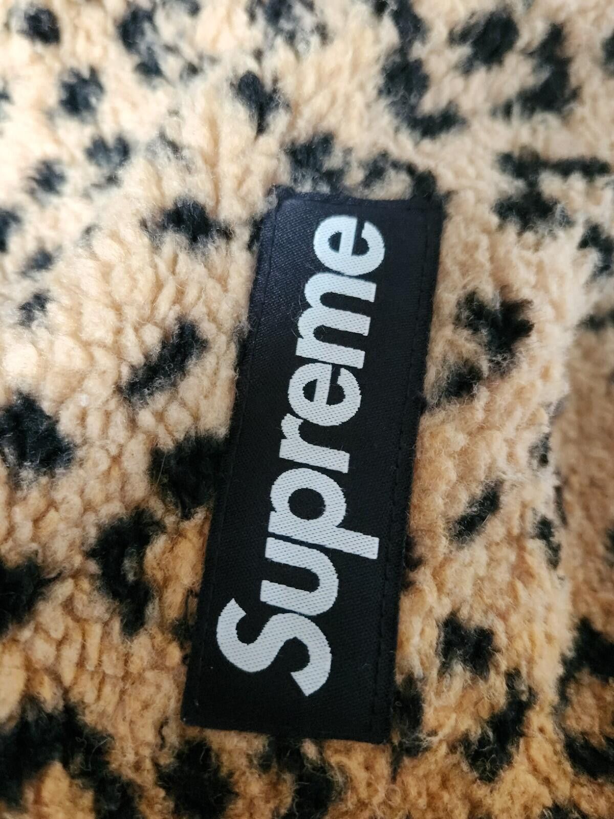 Supreme FW17 Supreme Leopard Fleece Backpack Size ONE SIZE - 4 Thumbnail