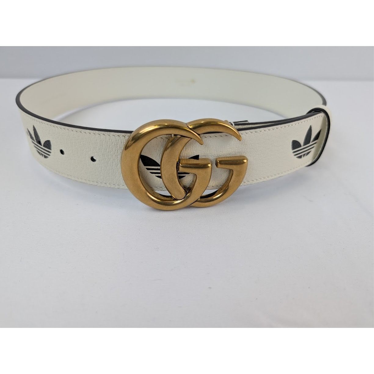 Adidas × Gucci o1rshd1 Size: 75 / M Belt W.40 GG Mar in Cream Size 30 - 5 Thumbnail
