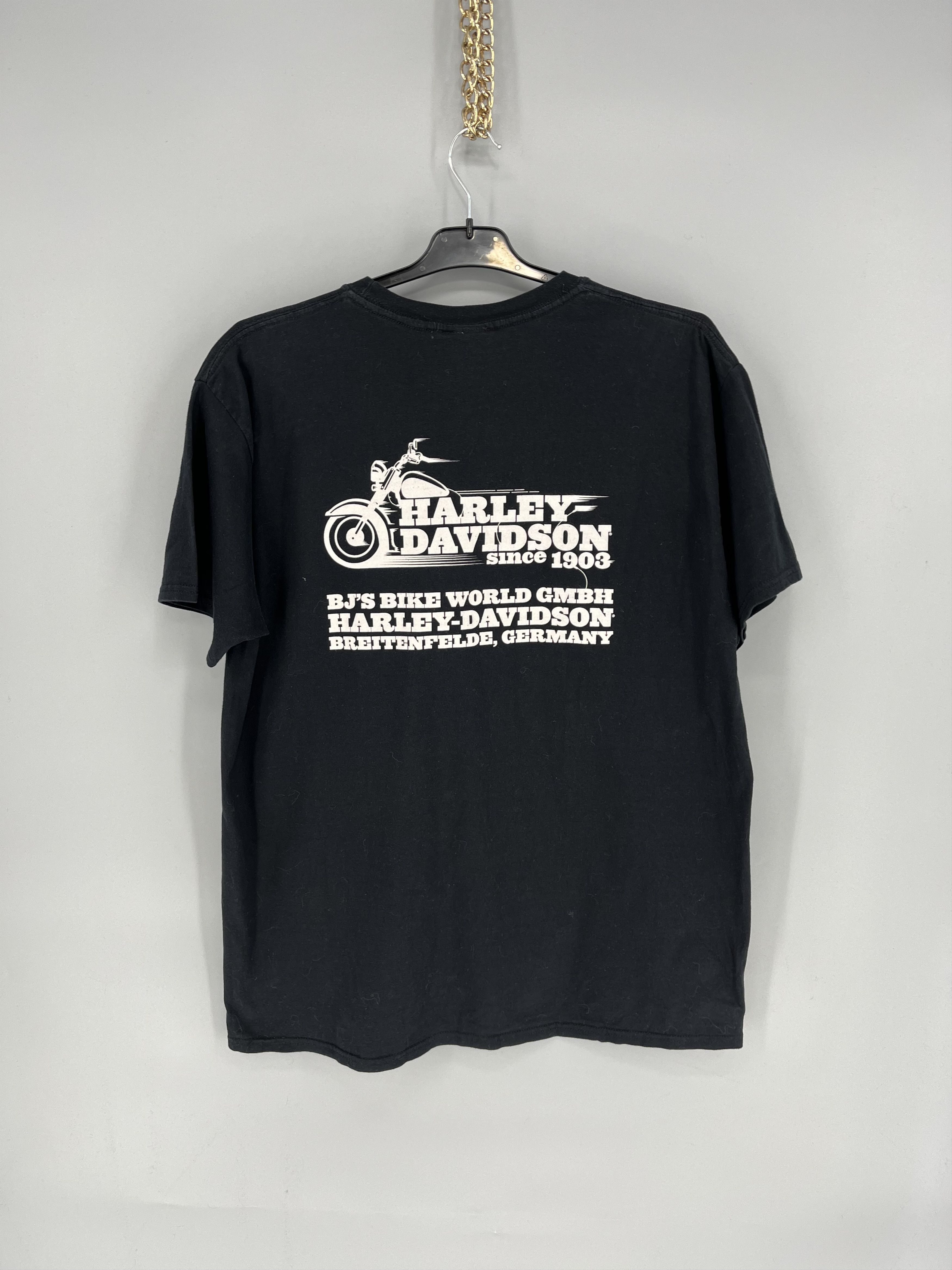 Harley Davidson Harley Davidson Spell Out Factory Customs Pocket T-Shirt Size US XL / EU 56 / 4 - 9 Thumbnail