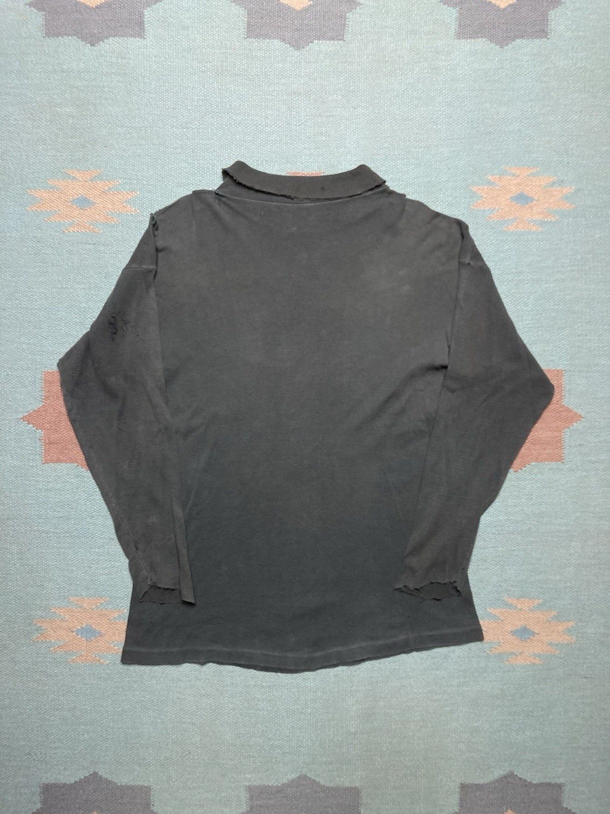 Vintage Vintage 1950s t shirt roll neck distressed thrashed large Size US L / EU 52-54 / 3 - 2 Thumbnail