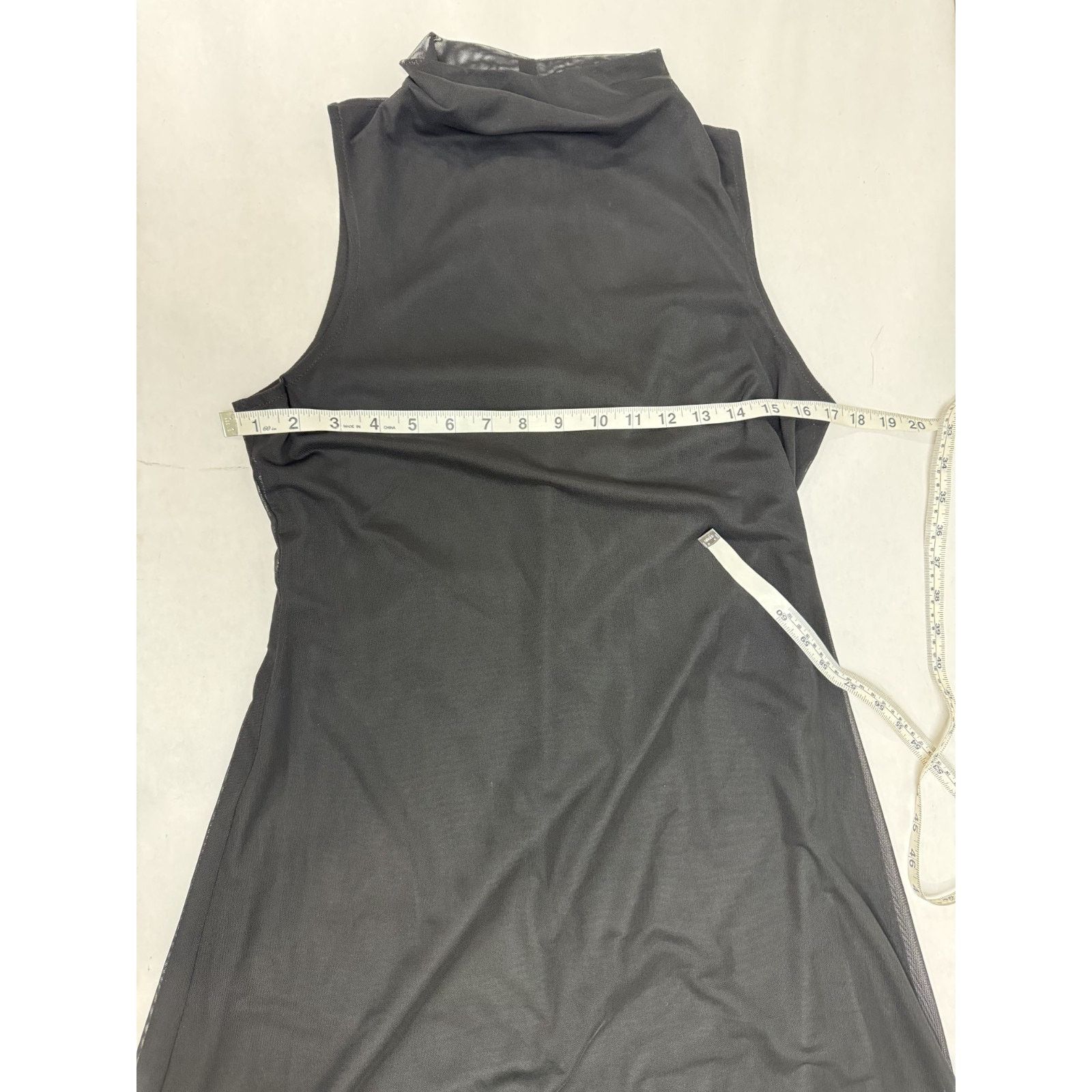 Vince Camuto Whimsigoth Vince Camuto Black Sheer Mock Maxi Dress Small Size S / US 4 / IT 40 - 4 Thumbnail