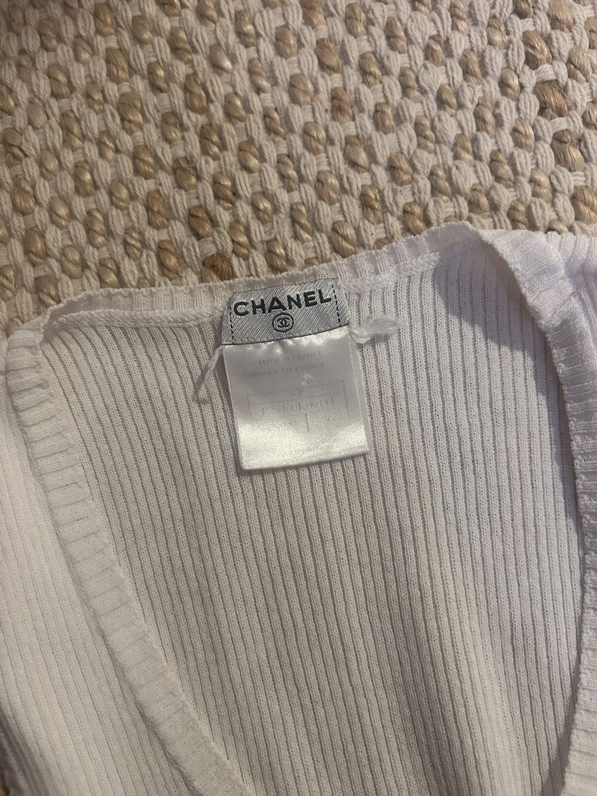 Chanel Vintage Womens CC Archive Chanel Lace Tank Top Y2K Size M / US 6-8 / IT 42-44 - 11 Thumbnail