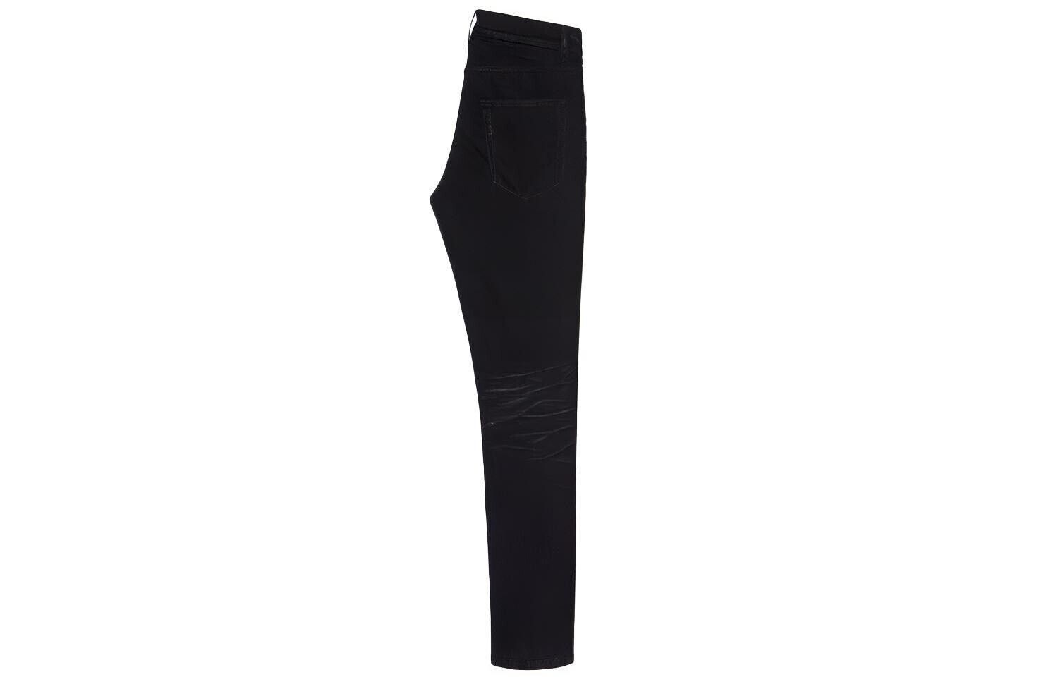 Saint Laurent Paris o1s1wg110225 622876 Skinny-Fit Jeans Coated Stretch Denim Size US 26 / EU 42 - 2 Thumbnail