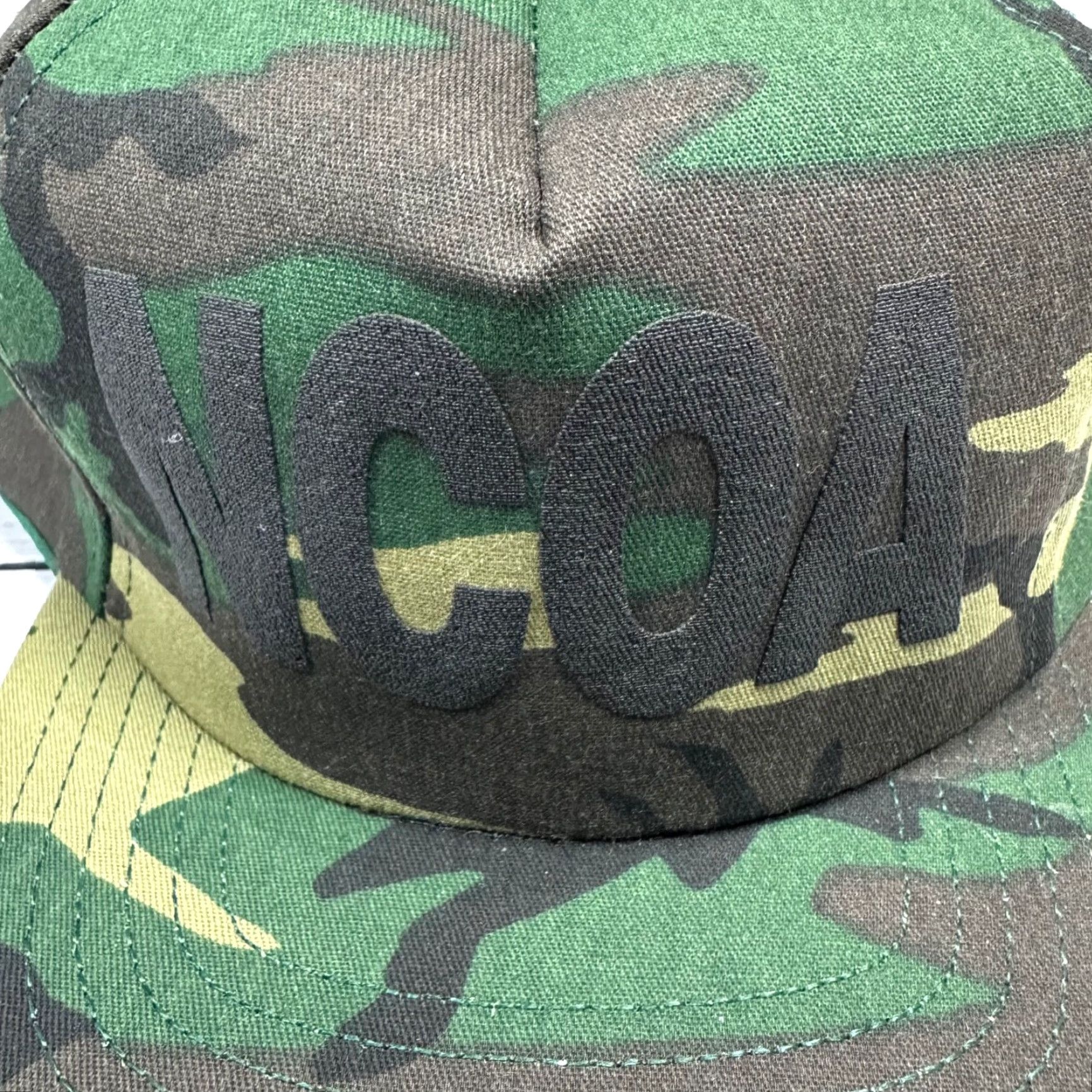 Bally Vtg NCOA Air Force Green Camo Snapback Ball Cap OS Adjustable USA Made Hat Mens Green Camo Baseball Cap OS Adjustable US Made Size ONE SIZE - 2 Thumbnail